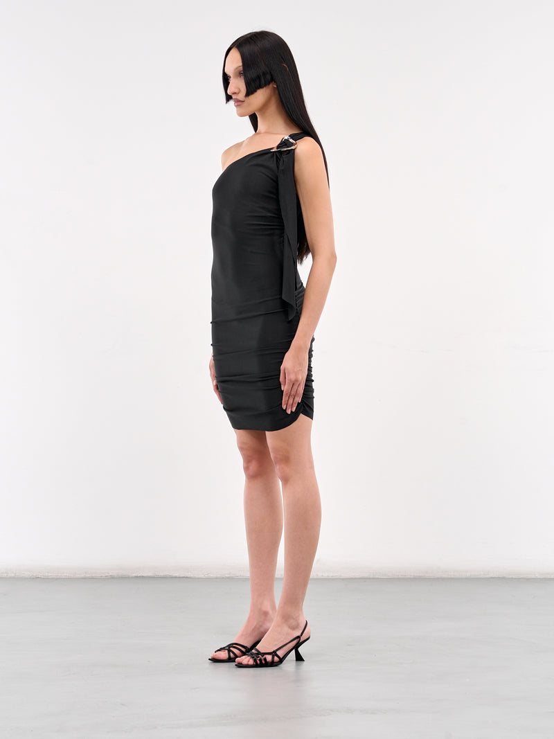 Anqa Wrap-Up Mini Dress (DR05-BS-BLACK)