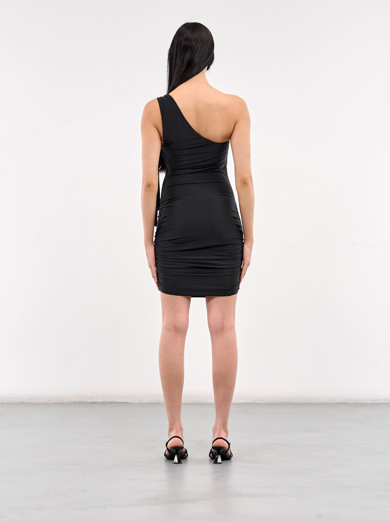 Anqa Wrap-Up Mini Dress (DR05-BS-BLACK)