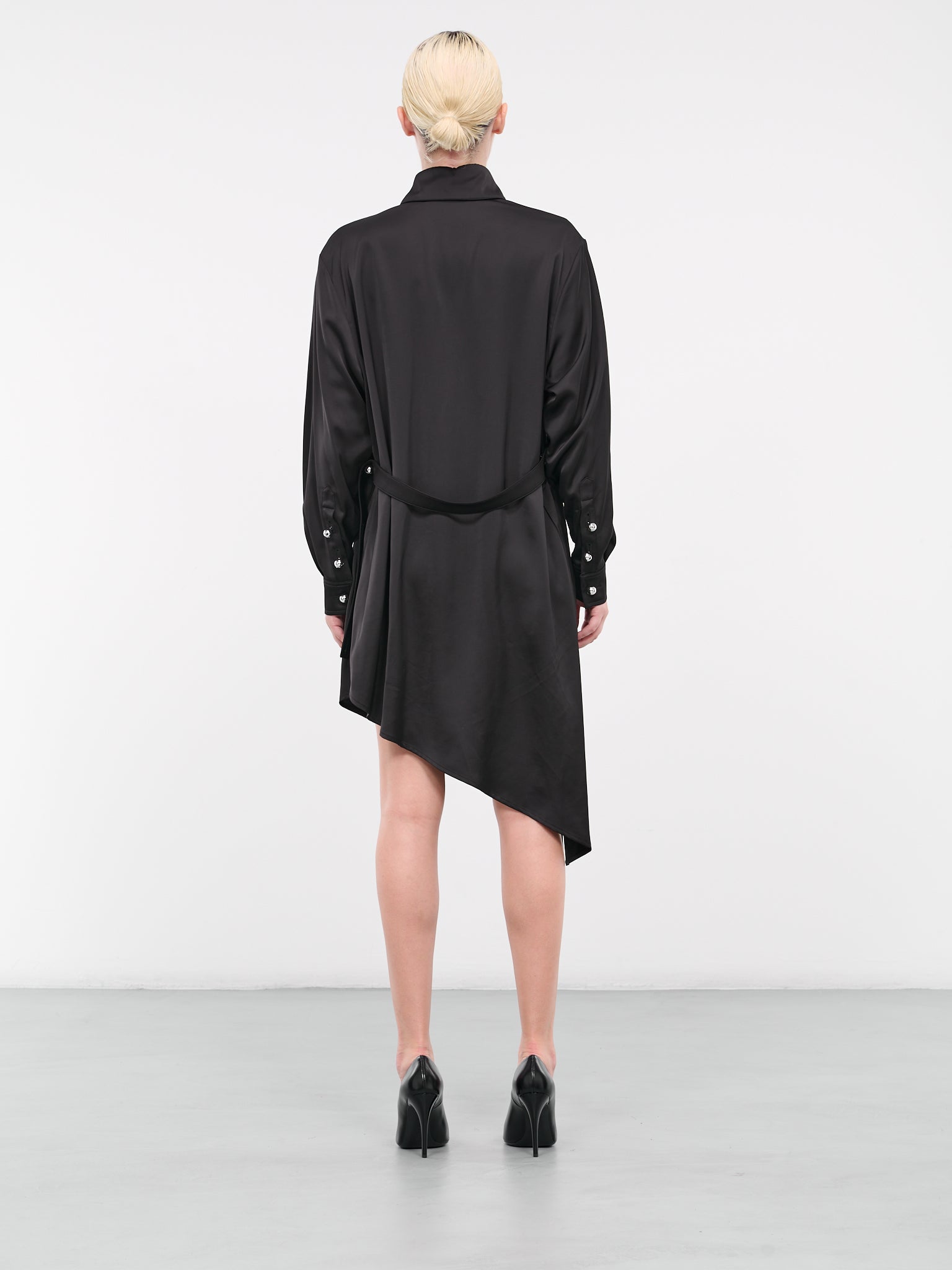 Bell Shirt Dress (DR07BK-WRAP-BLACK)