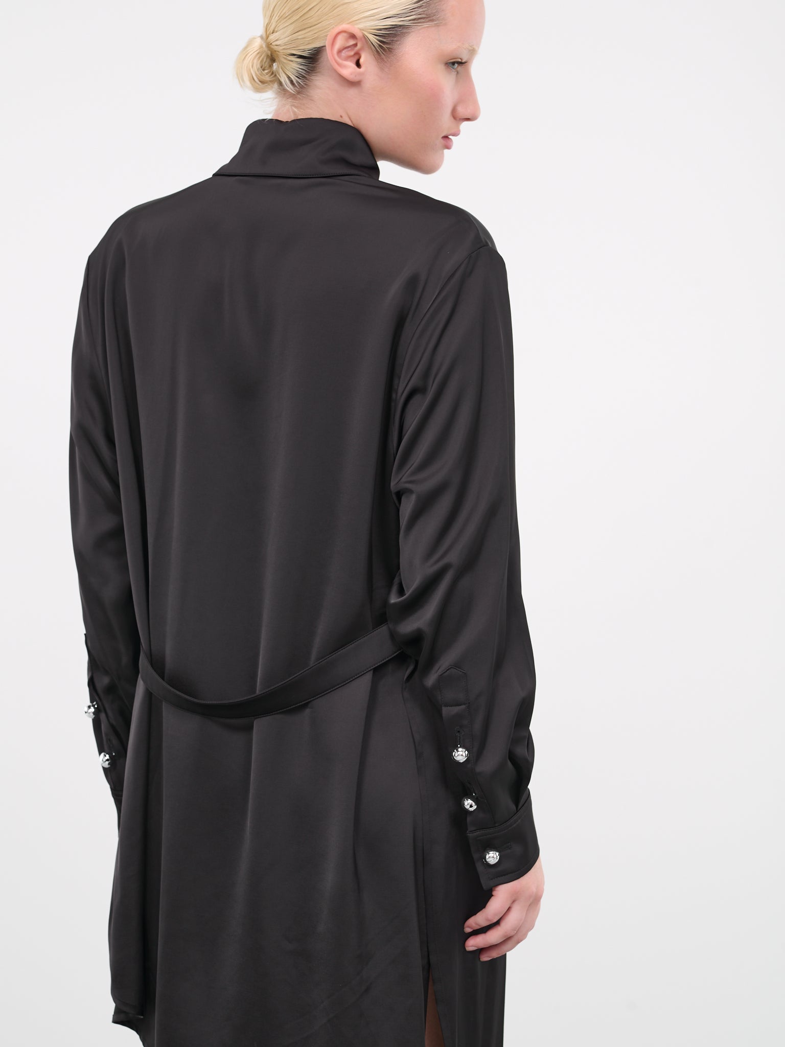 Bell Shirt Dress (DR07BK-WRAP-BLACK)