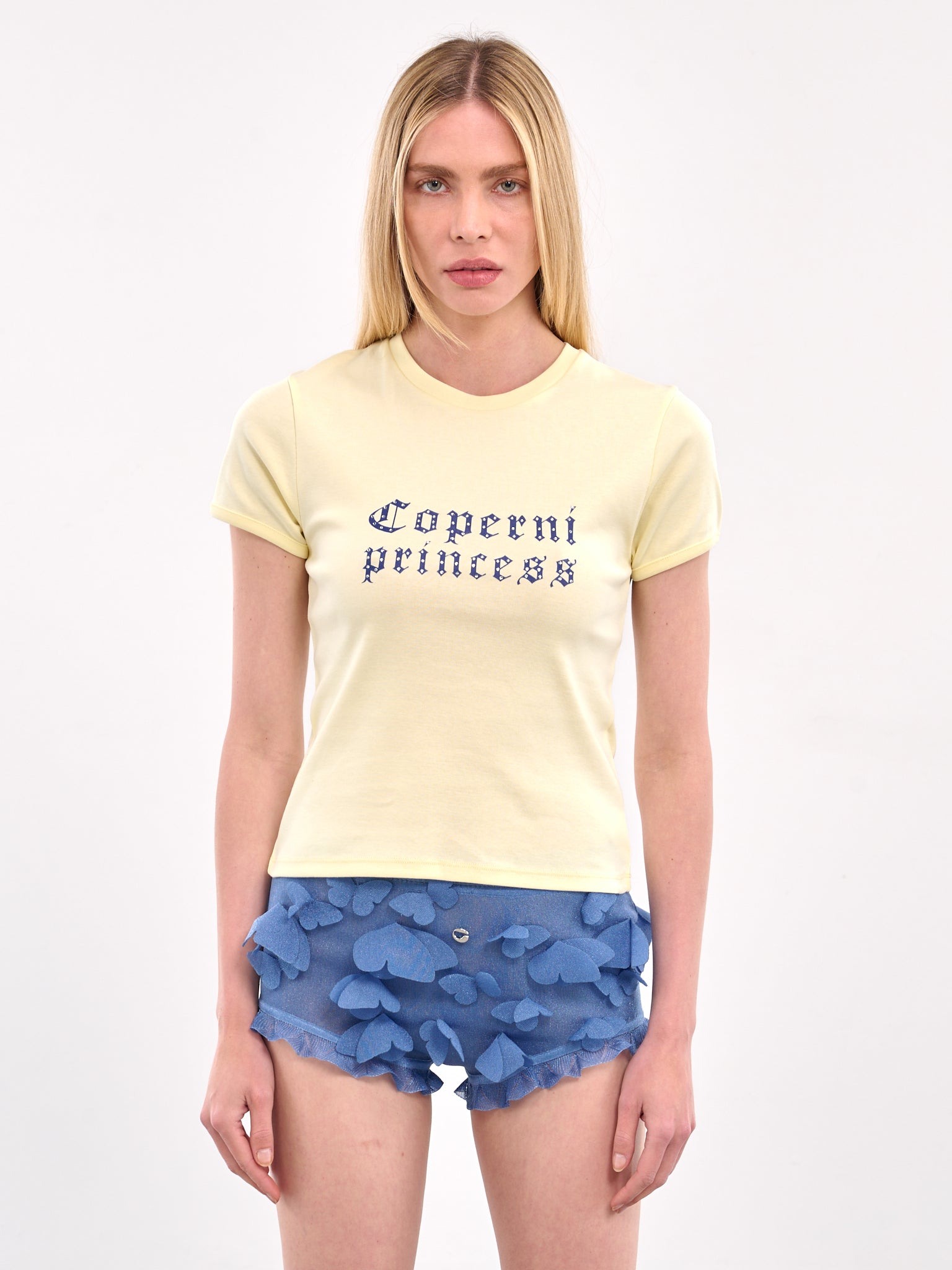 Tシャツ・カットソー Coperni Princess T-Shirt - Cotton - Yellow Princess T-Shirt - Coperni x Disney - Cotton - Yellow