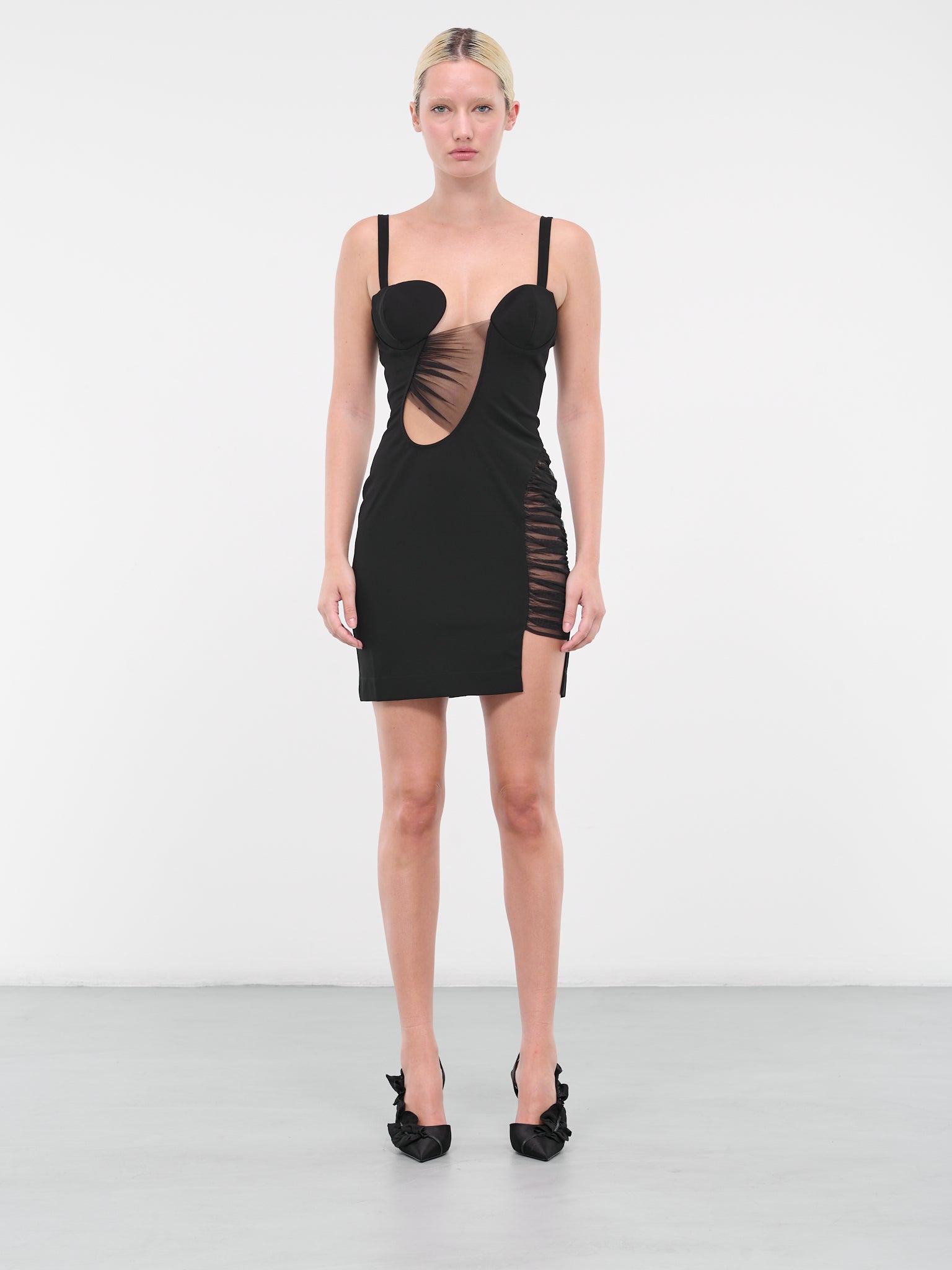 NENSI DOJAKA | H.Lorenzo|Keyhole Mini Dress (DR158-BLACK), M / Black NENSI DOJAKA | H.Lorenzo|Keyhole Mini Dress (DR158-BLACK), M / Black