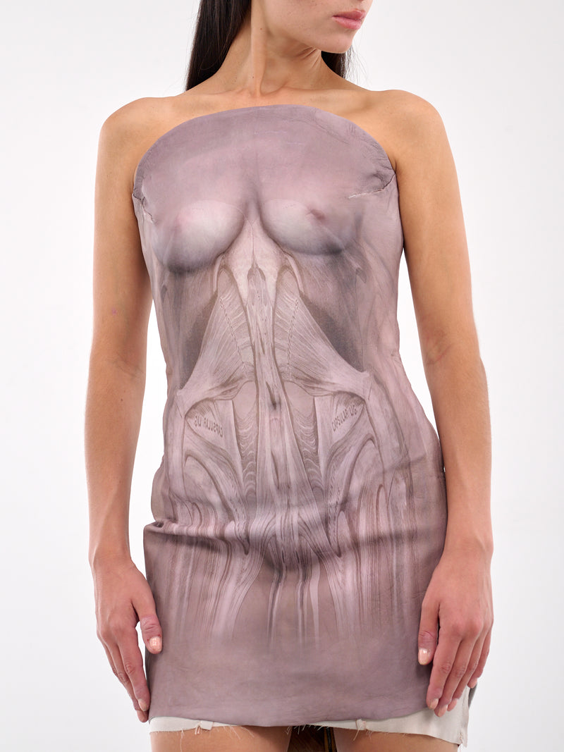 Persona Printed Leather Dress (DRE-W-PER-LEA-NUDE)