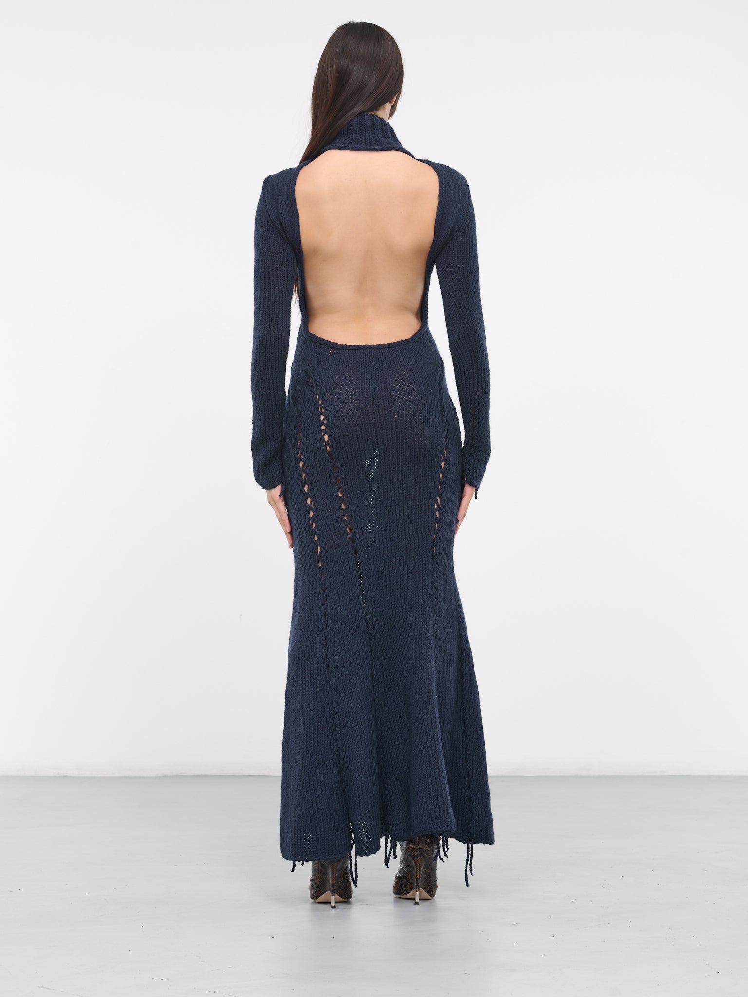 SITUATIONIST | H.Lorenzo|Hand-Knit Maxi Dress (DRES-BLUE-01-DARK-BLUE), 34 / BLUE SITUATIONIST | H.Lorenzo|Hand-Knit Maxi Dress (DRES-BLUE-01-DARK-BLUE), 34 / BLUE