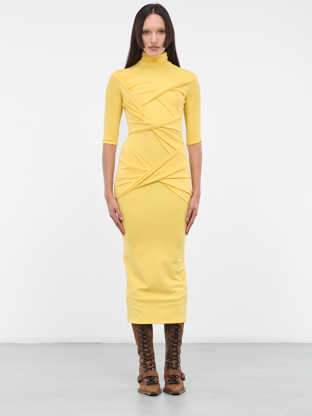 yellow bandage dress Bandage Dress (DRJRY-E03-YELLOW)
