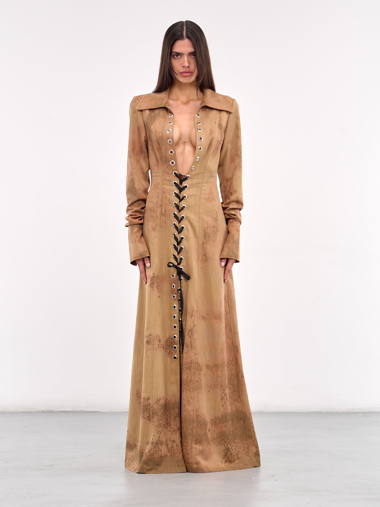 Shibuya Maxi Dress (DRPVKH09-WASHED-KHAKI)