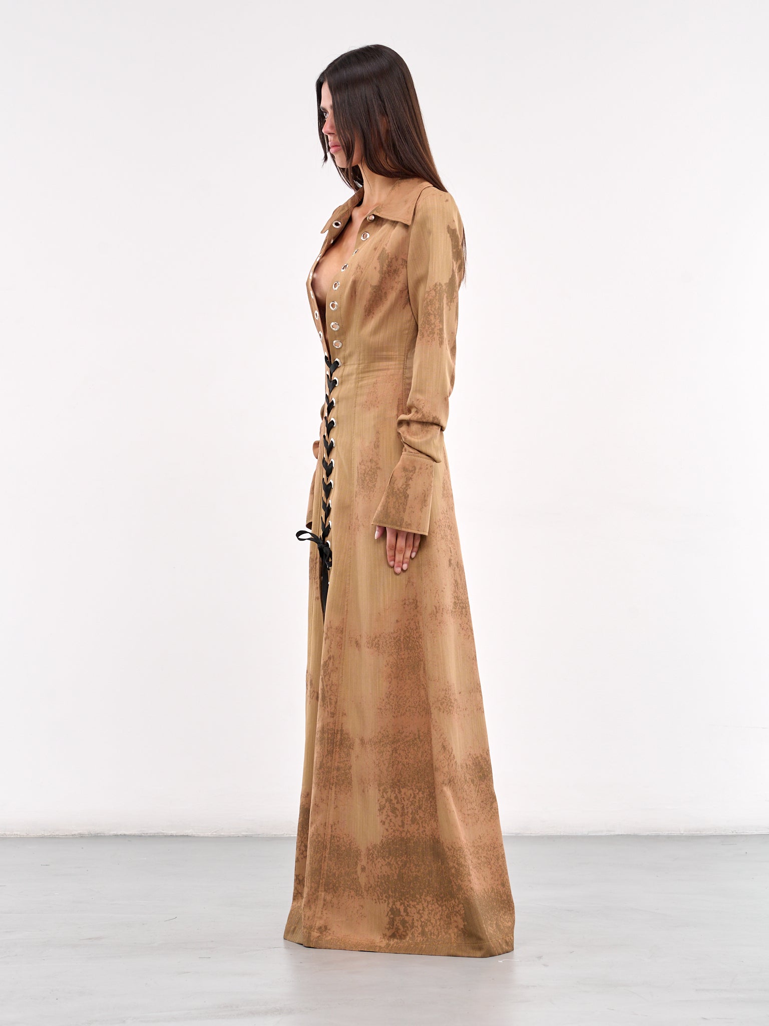 Shibuya Maxi Dress (DRPVKH09-WASHED-KHAKI)