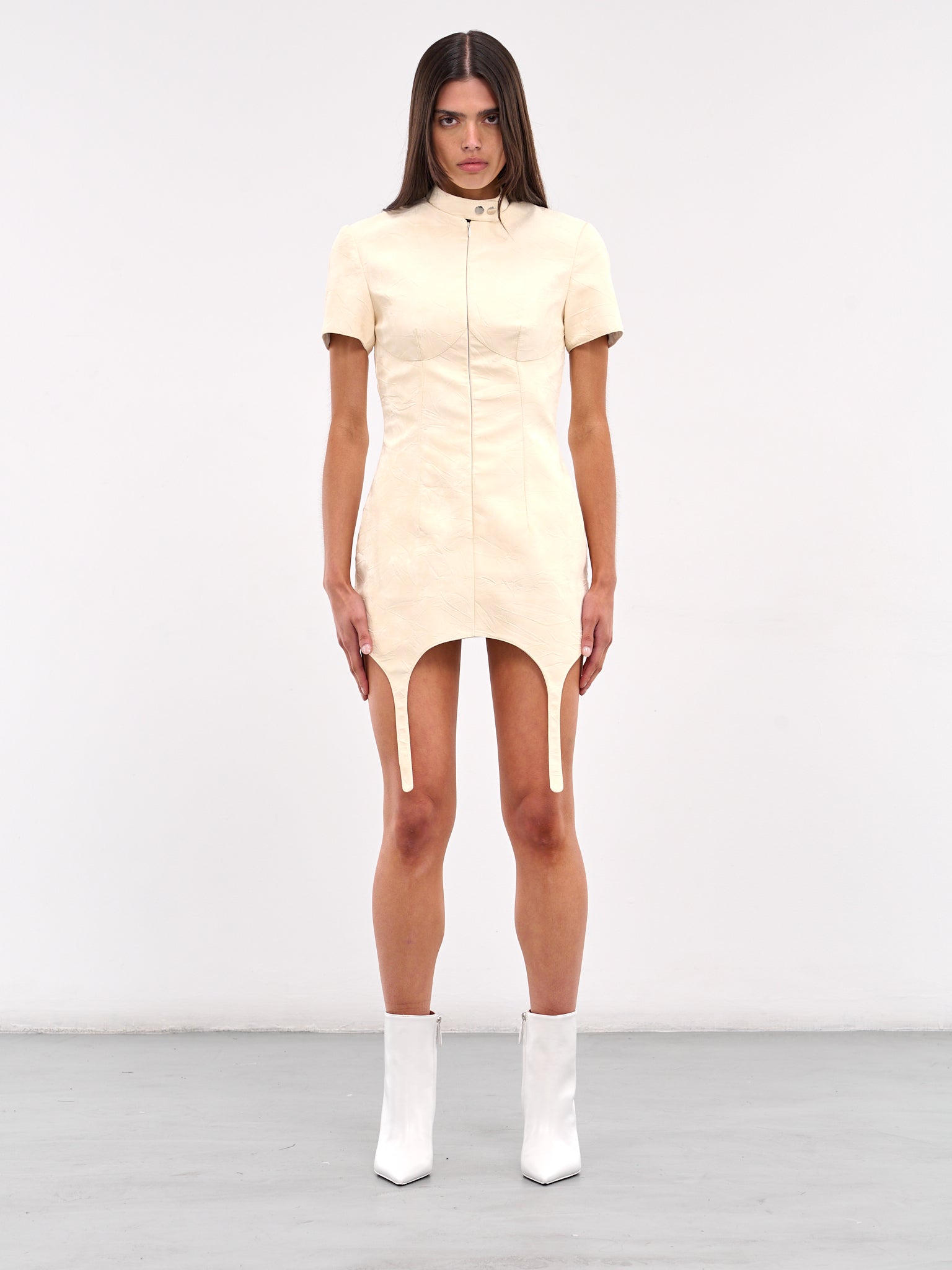 Race Mini Dress (DRVLBG02-MILK-BEIGE)