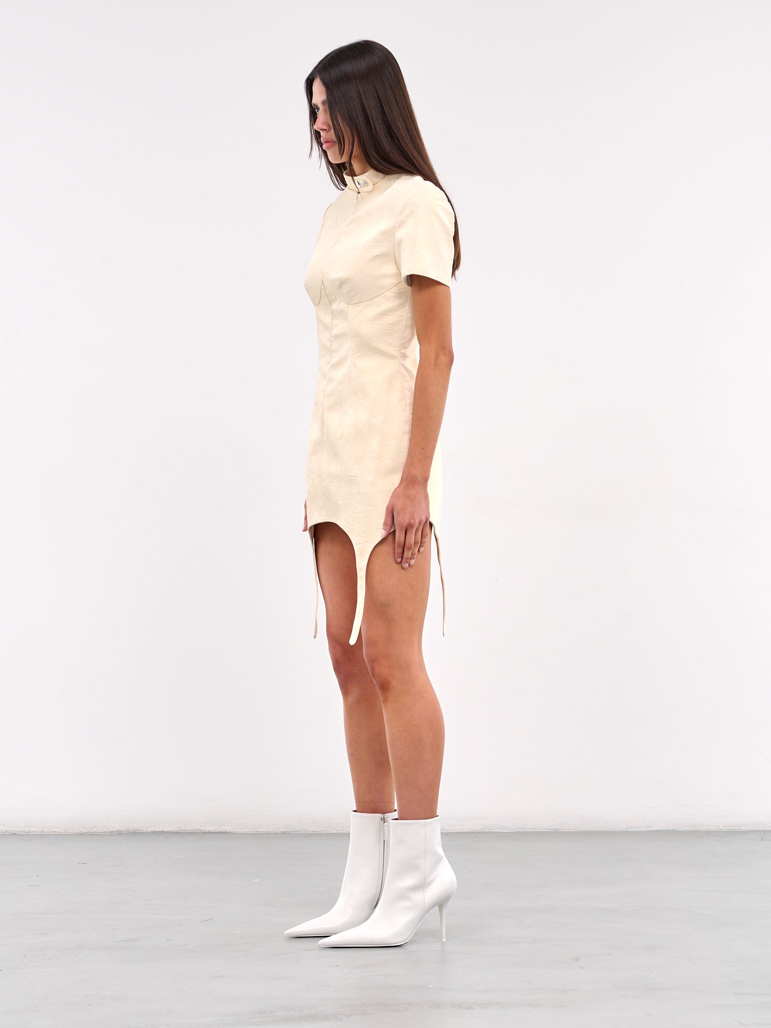Race Mini Dress (DRVLBG02-MILK-BEIGE)