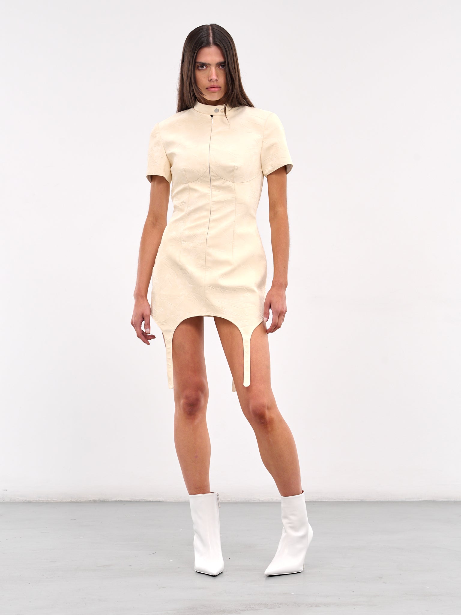 Race Mini Dress (DRVLBG02-MILK-BEIGE)