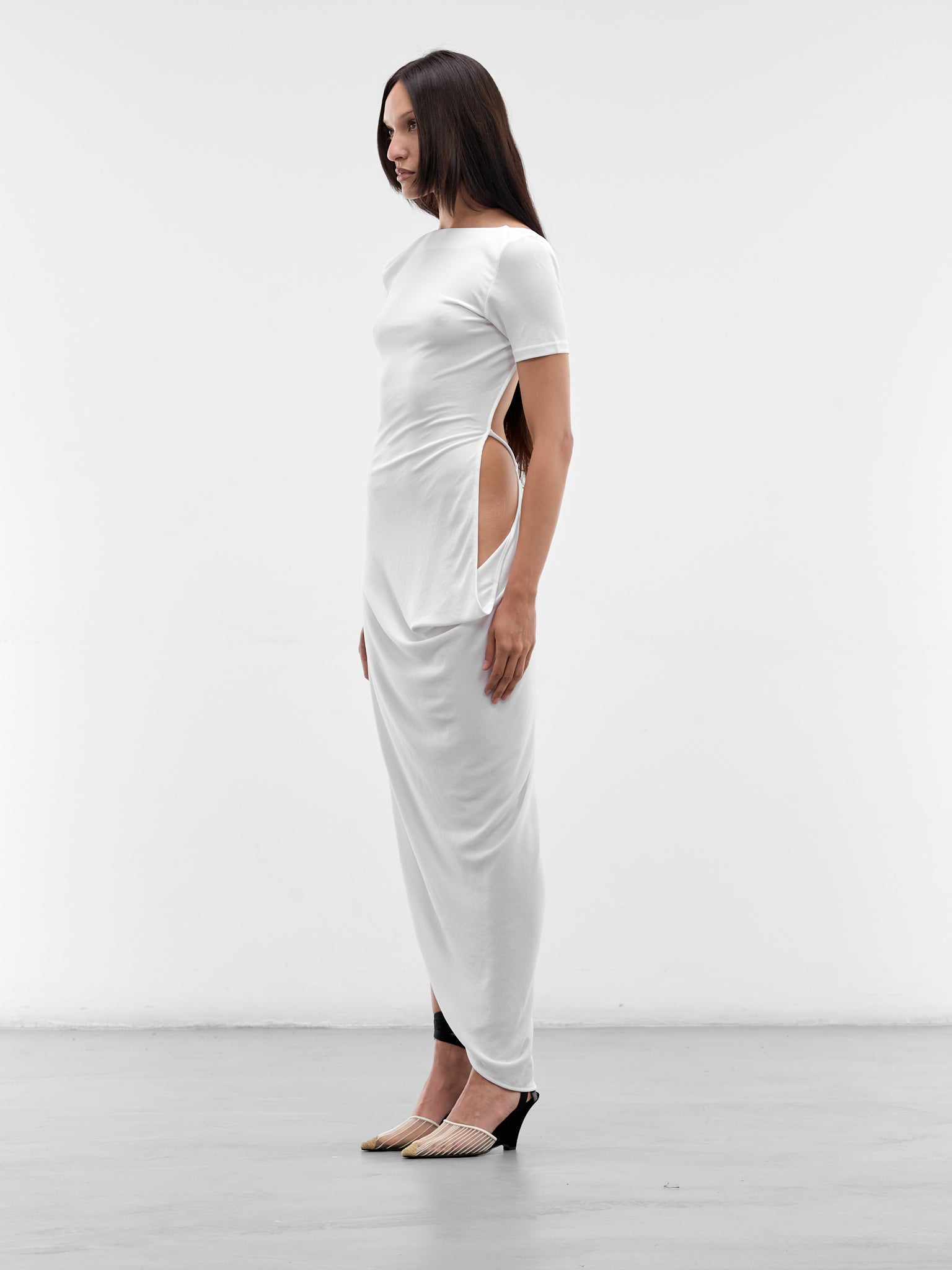JACQUEMUS Asymmetric Draped Dress | H.Lorenzo - side