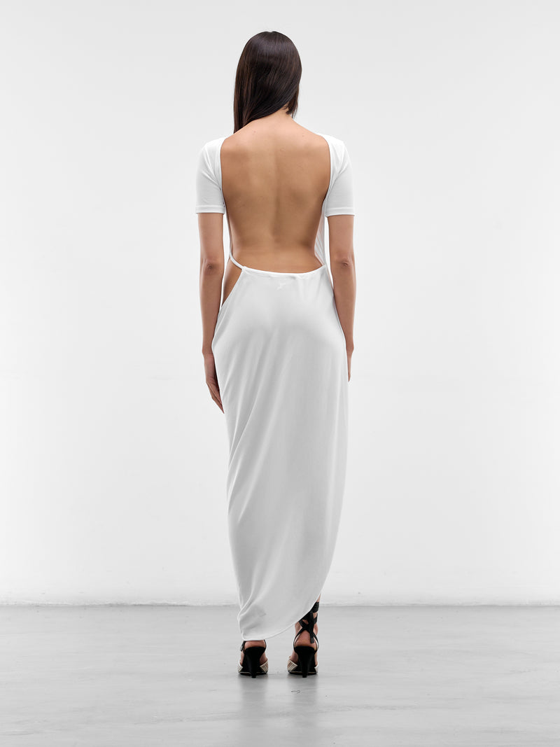 JACQUEMUS Asymmetric Draped Dress | H.Lorenzo - back