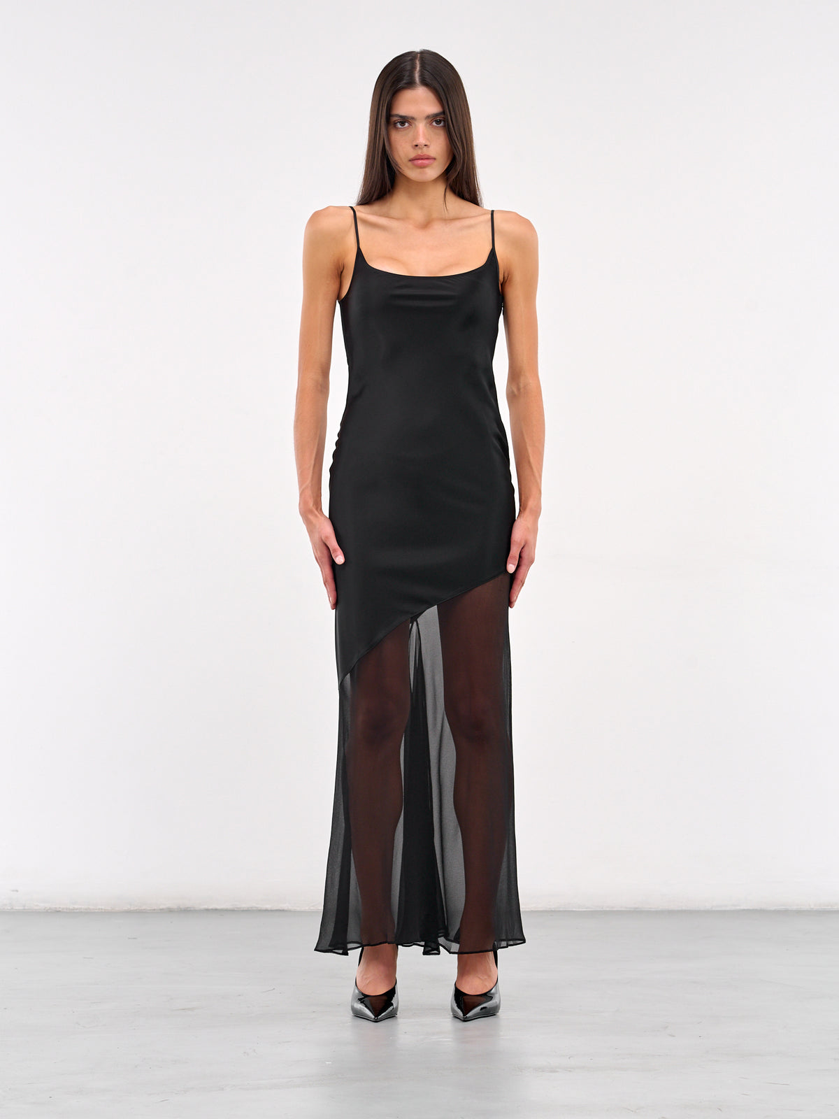 Paneled Slip Dress (DS03T1BL900-BLACK)