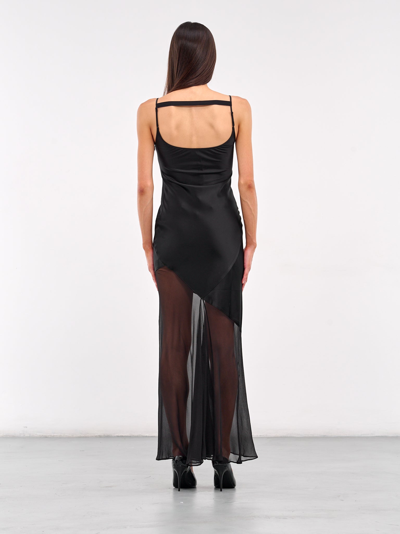 Paneled Slip Dress (DS03T1BL900-BLACK)