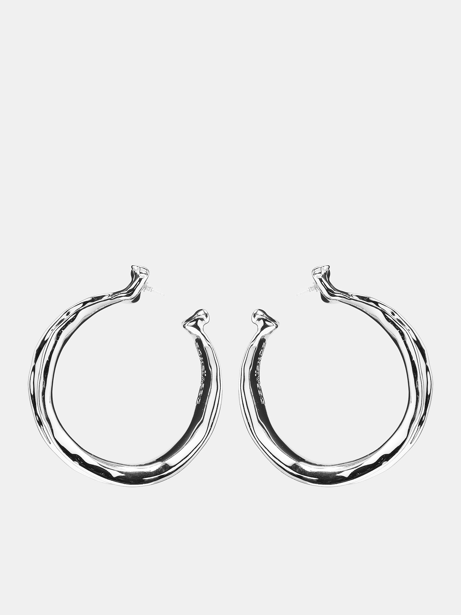Big Faïnce Creole Hoops (DS1H3D04-S-SILVER)