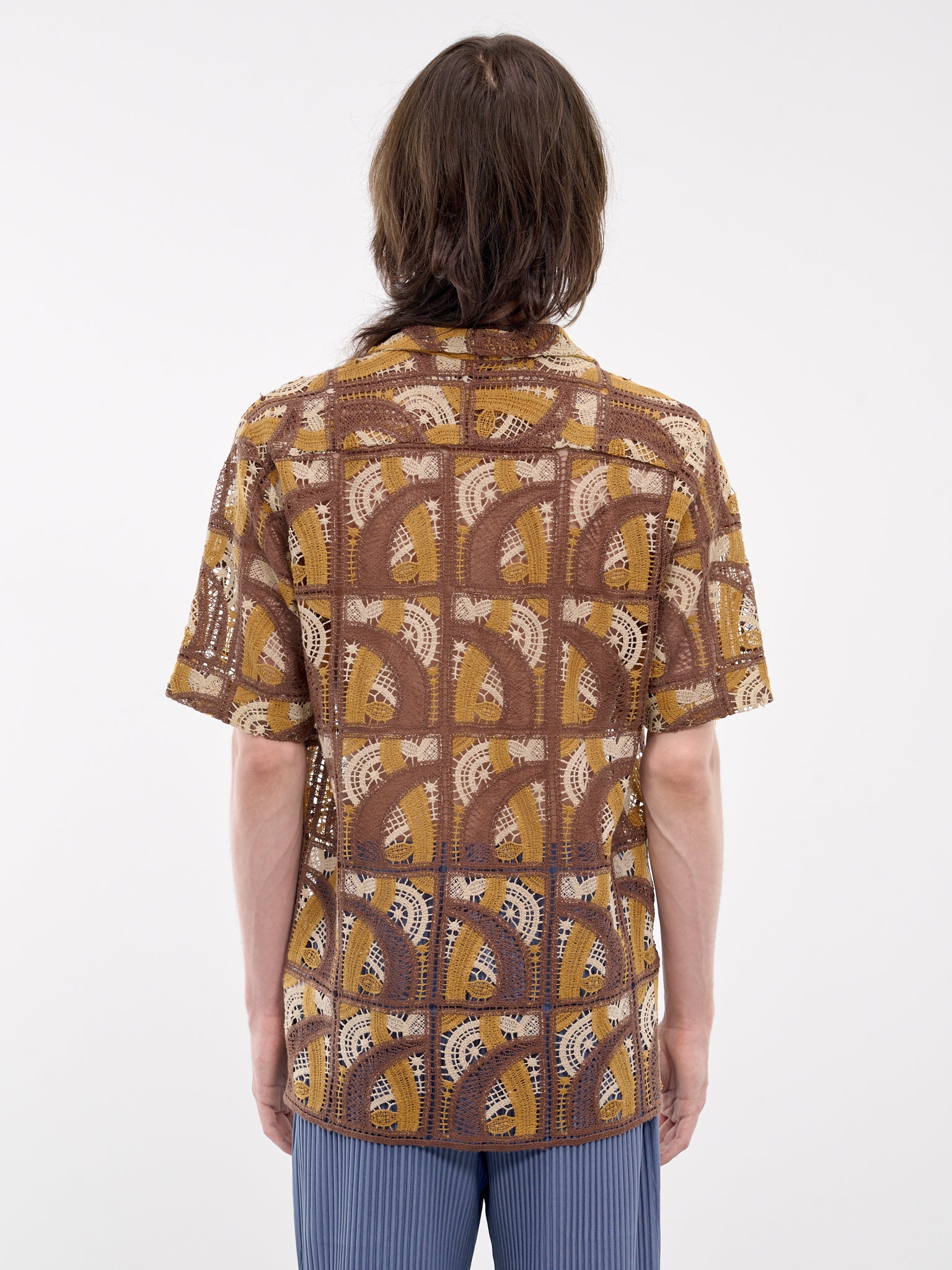 Duane Crochet Patchwork Shirt (DUANE-M22W692-CROCHET-PATCHWOR)