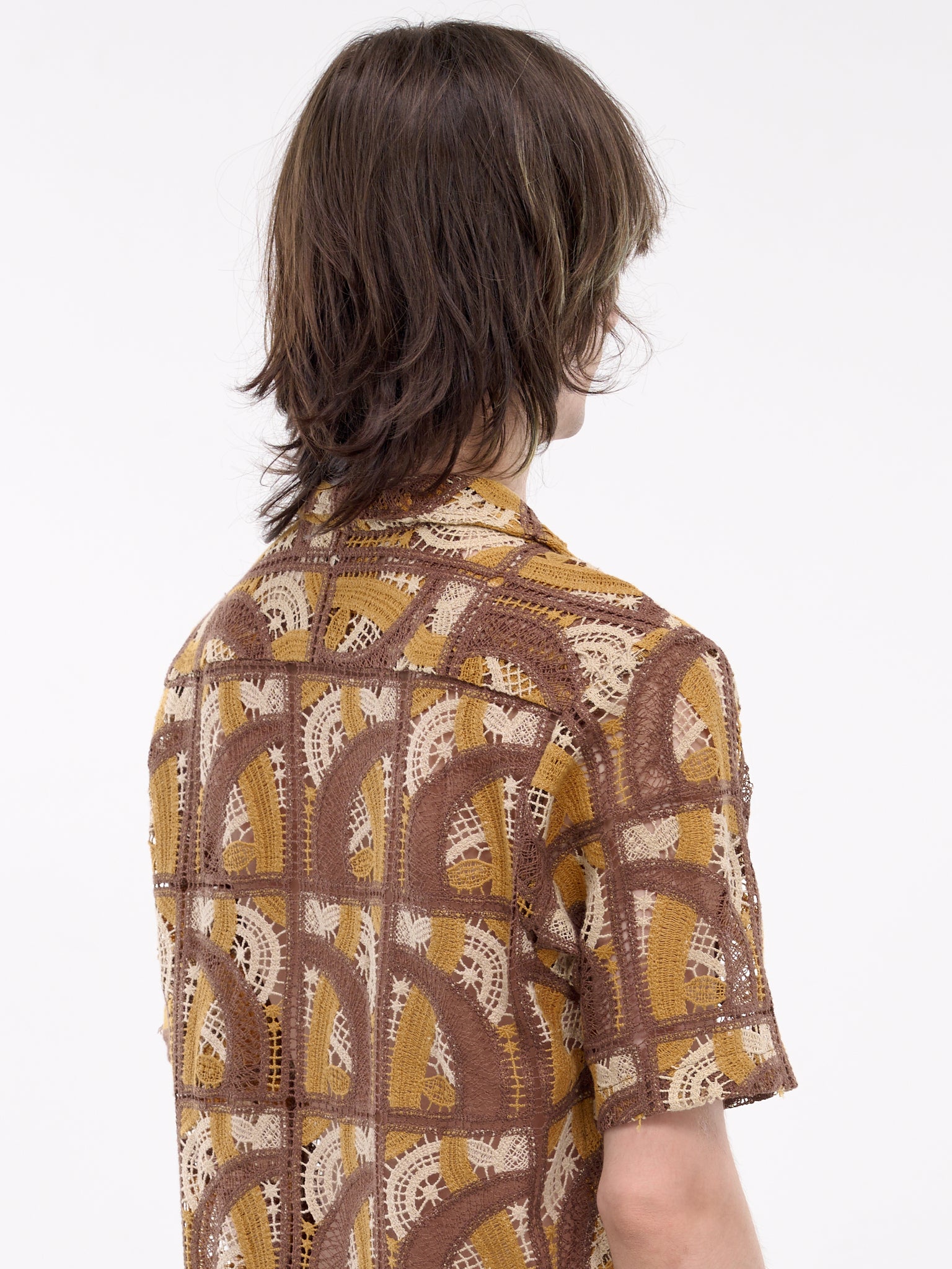 Duane Crochet Patchwork Shirt (DUANE-M22W692-CROCHET-PATCHWOR)