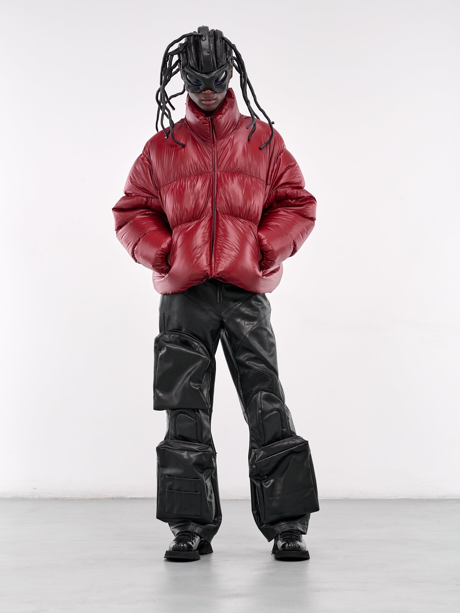 Zip-Up Puffer Jacket (DZ23-111015-RED)