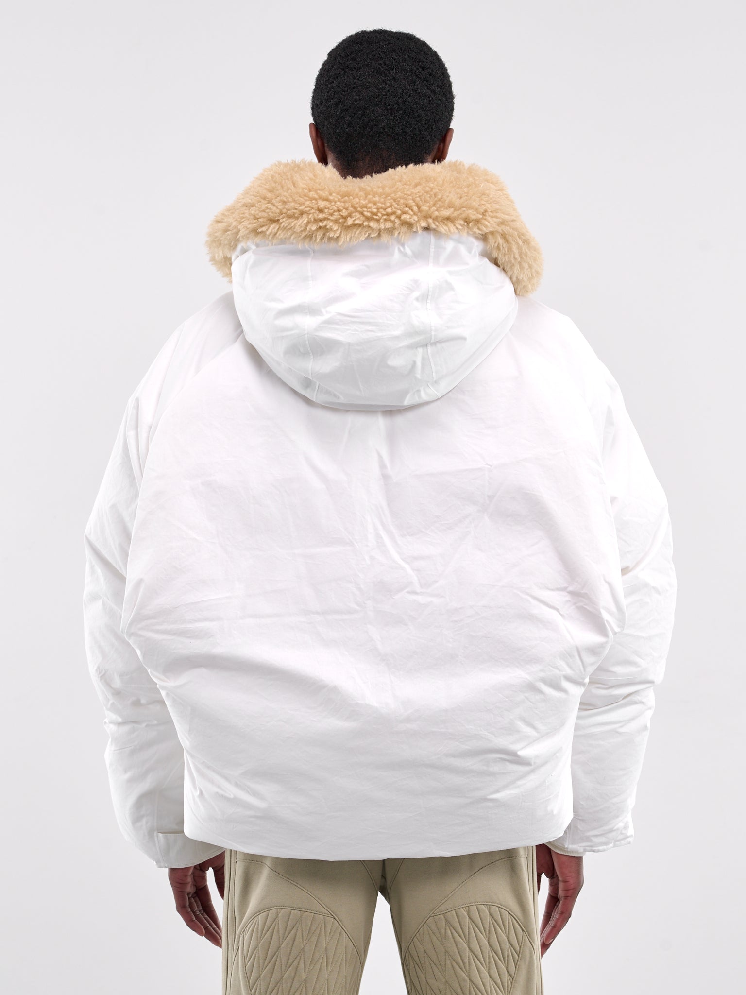 Fur Collar Puffer Jacket (DZ25-111030-WHITE)