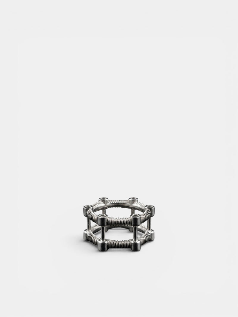 Silver Spinale Ferramenta Duo Ring (9004SS-SPINALE-FERRAMENTA-SILV)