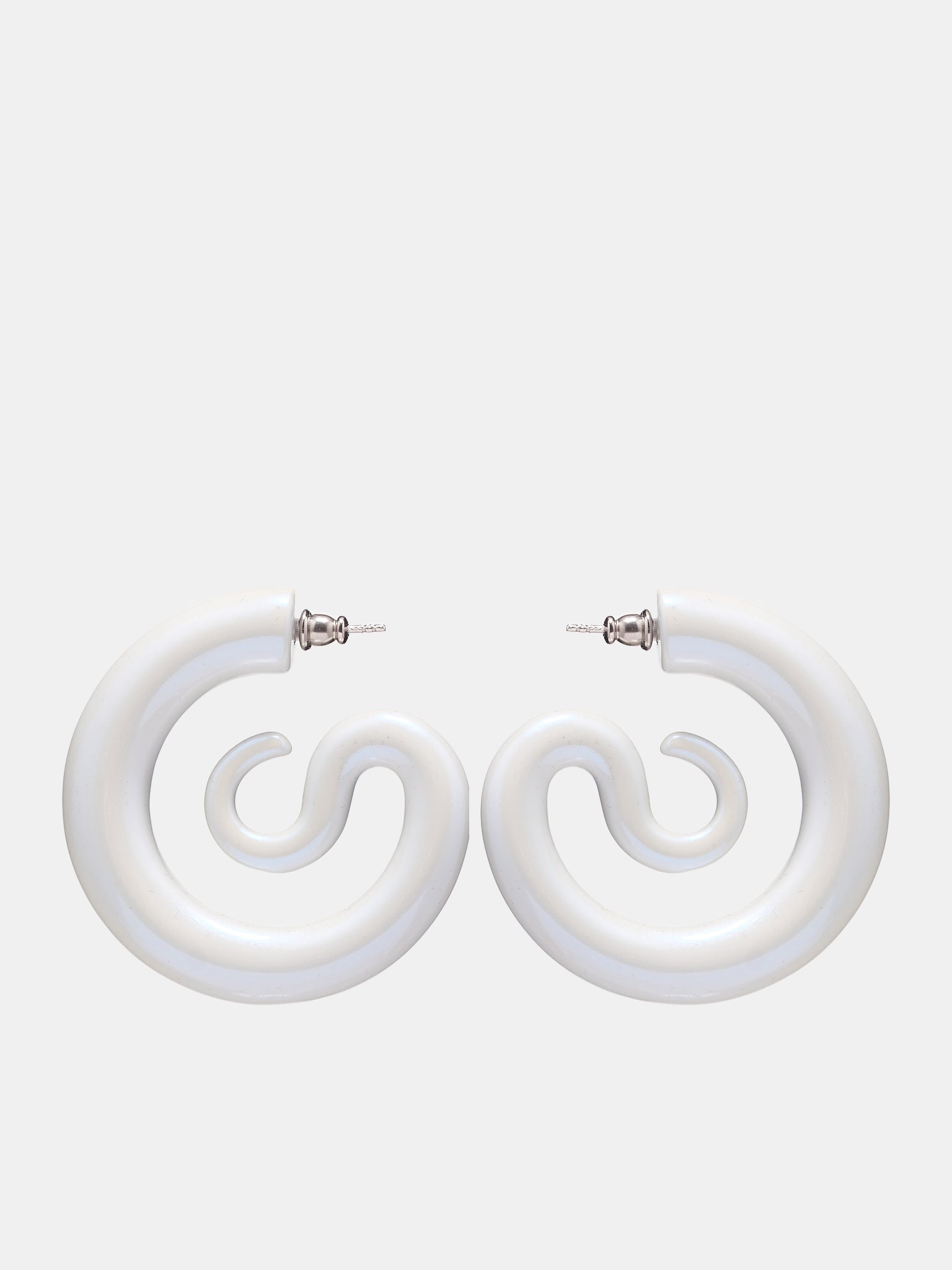 M Serpent Earrings (EA002-P-PEARL)