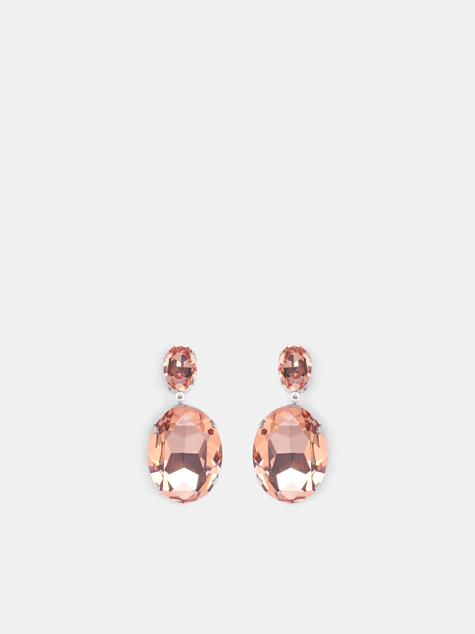 Orange Crystal Drop Earrings (EARRINGS-08-ORANGE)