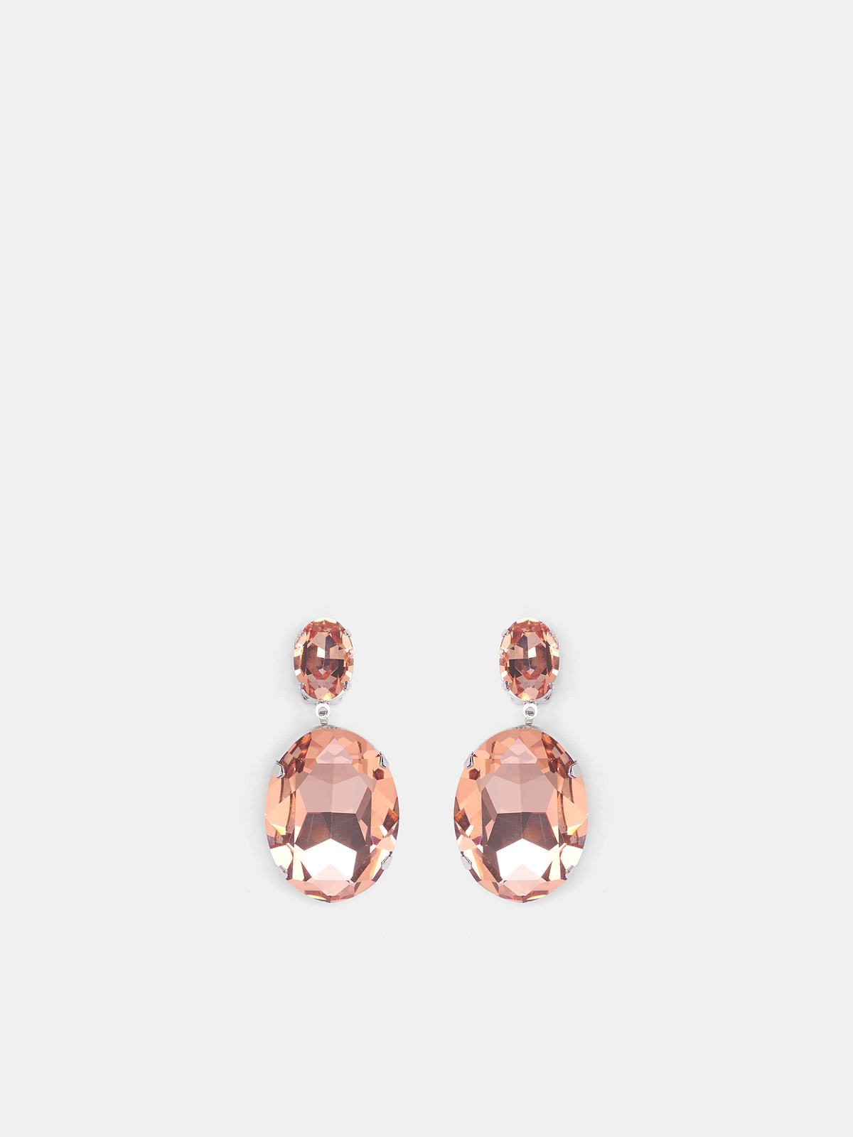 Orange Crystal Drop Earrings (EARRINGS-08-ORANGE)