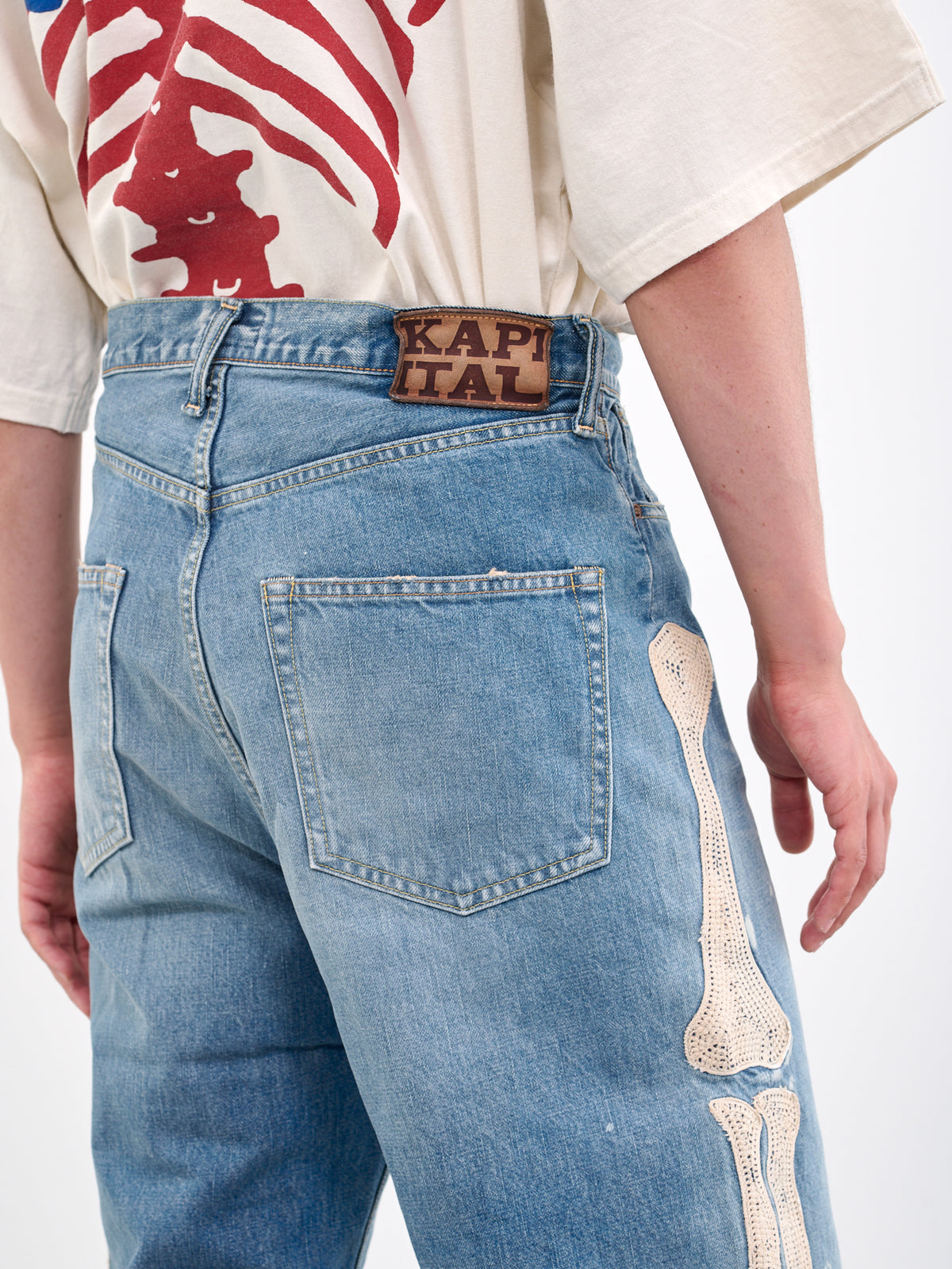 KAPITAL Bone Denim Shorts | H. Lorenzo - detail 2