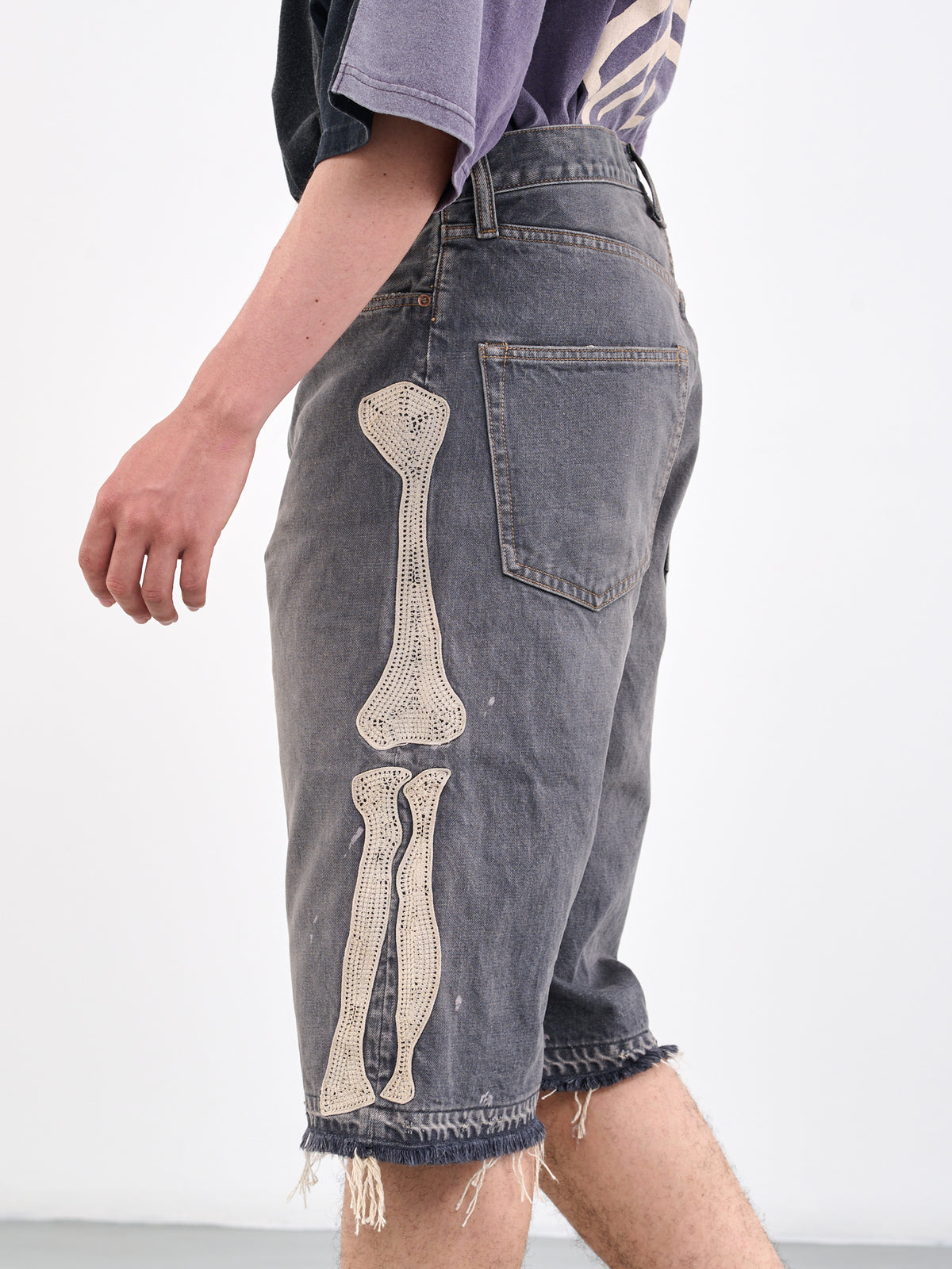 KAPITAL Bone Denim Shorts | H. Lorenzo - detail 2