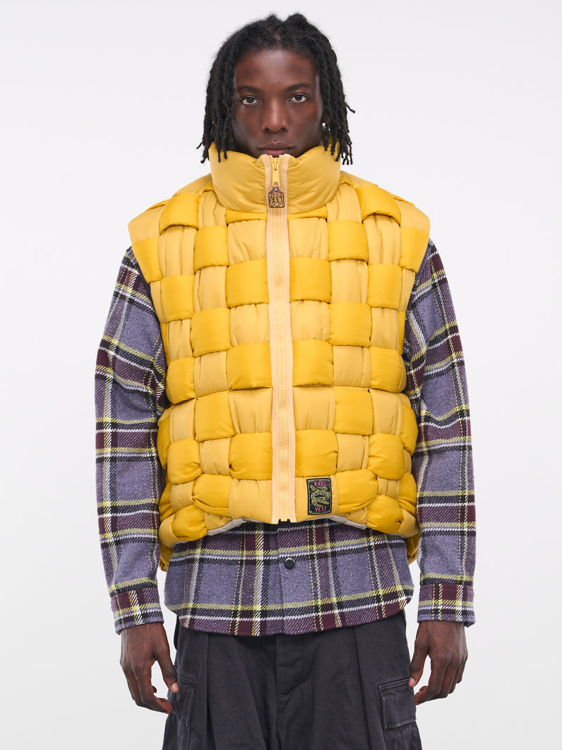 Kapital Distressed Boro Denim Jacket - Yellow Outerwear, Clothing
