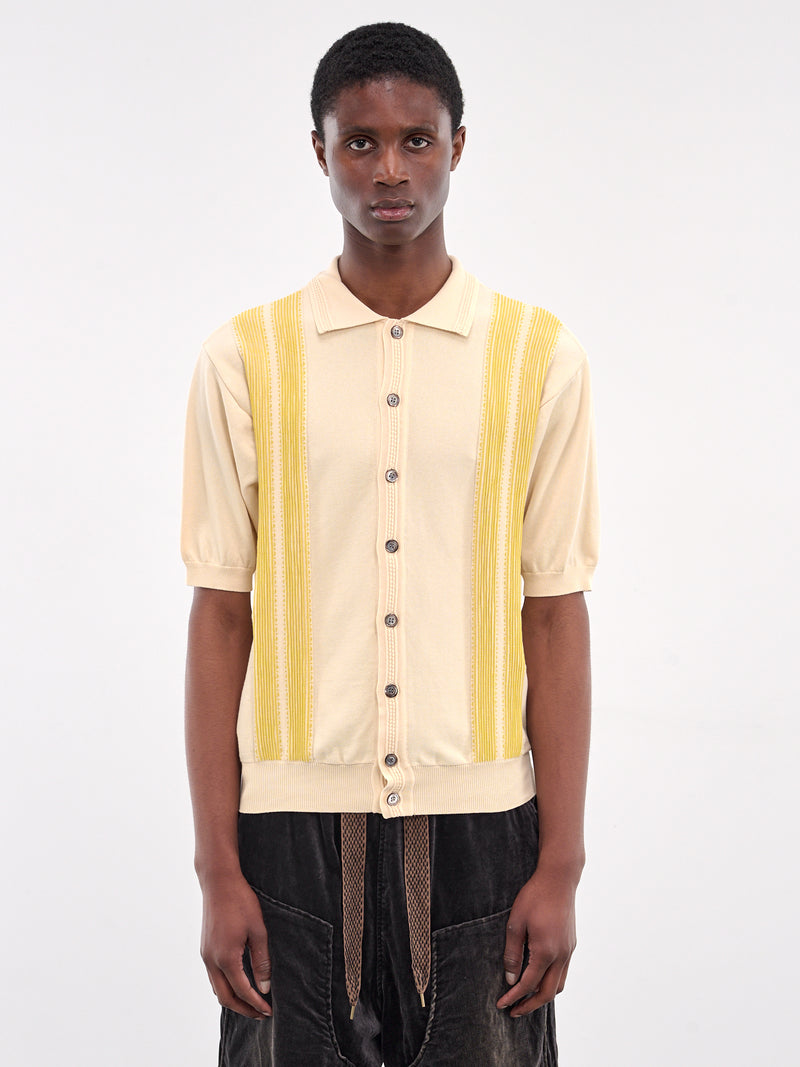 Knit Polo Sweater (EK-1729KN-NAT-NATURAL)