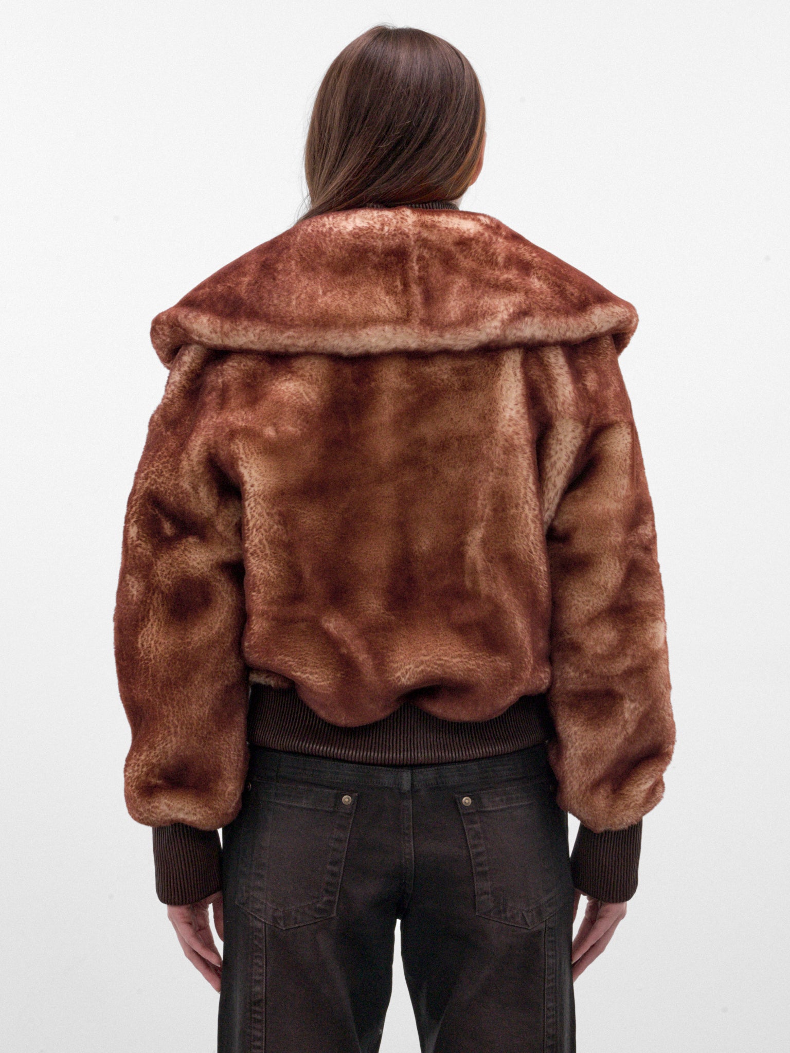 Rust Shearling Bomber Jacket (ELIJA0RUS-RUST)