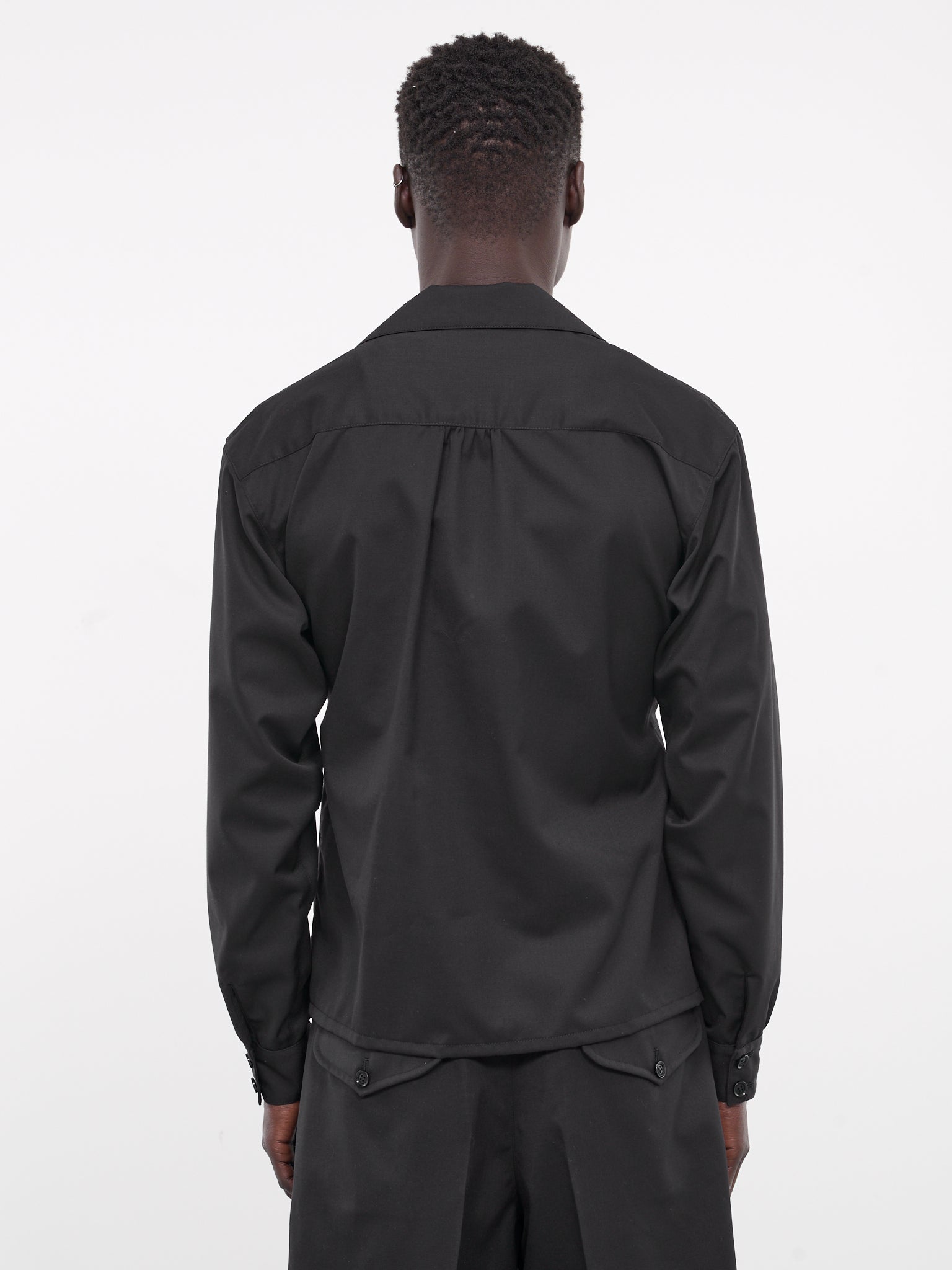 Belted Double-Breasted Jacket (EM-JK-M02-BLACK)
