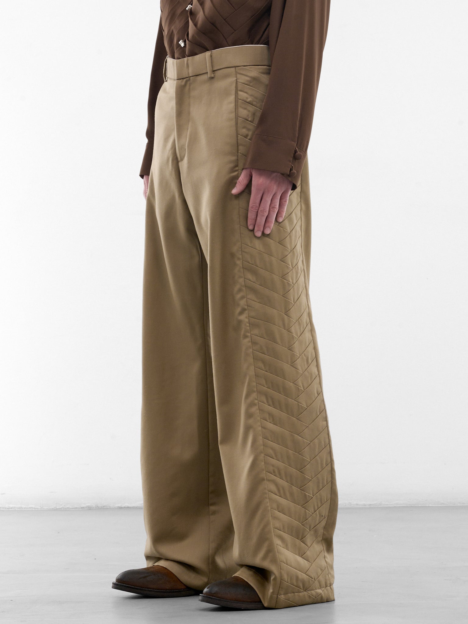 Beige Wool Encuentros Pants (ENCUENTROS-PANTS-BEIGE)