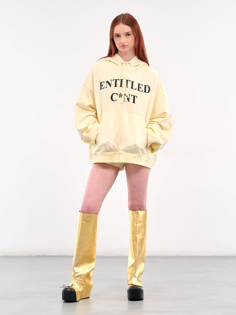 Riding Ballerina Toe Knee Boots (RIDING-BALLERINA-TOE-GOLD)