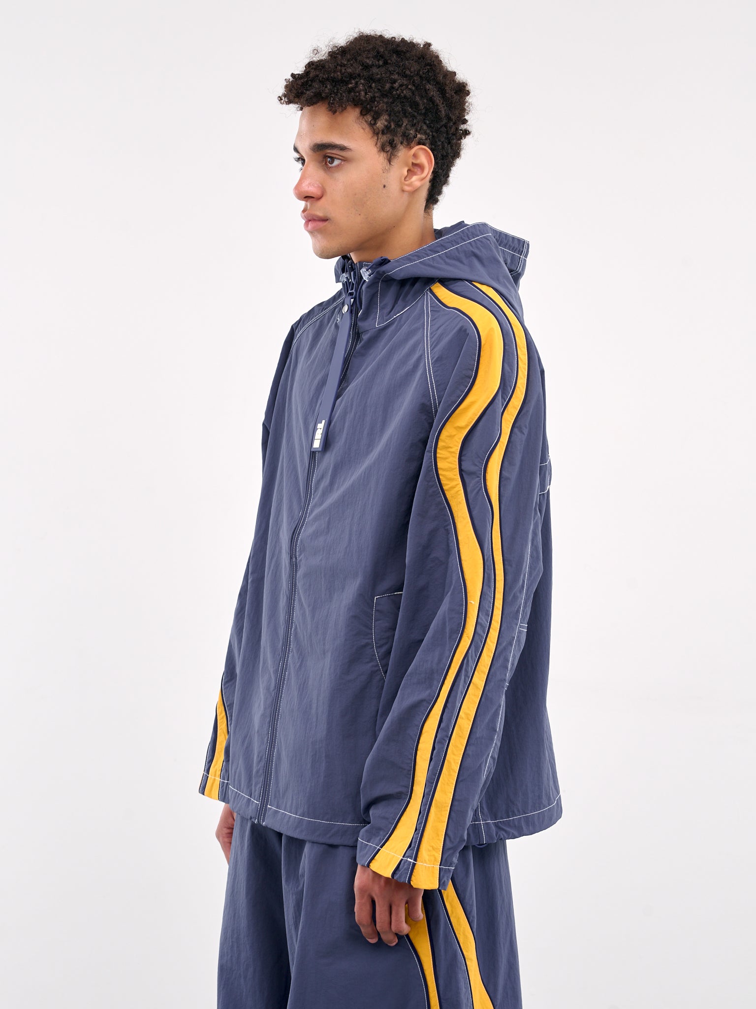 Zip-Up Hooded Jacket (ERL10J025-NAVY)