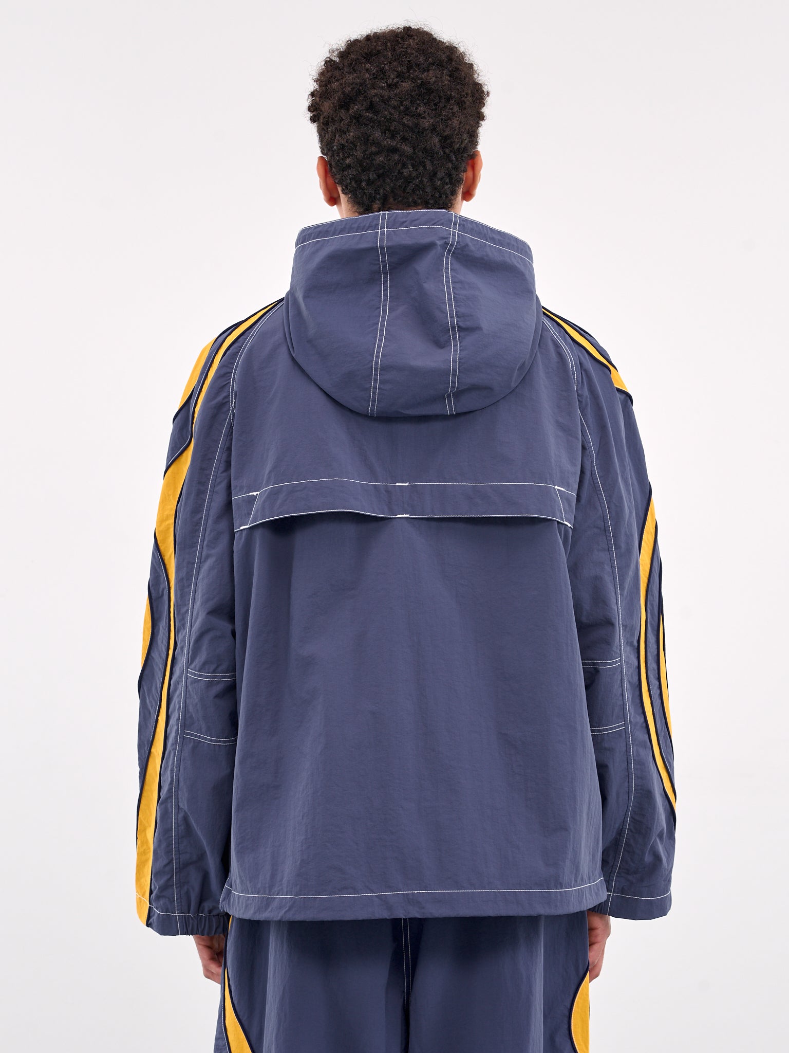 Zip-Up Hooded Jacket (ERL10J025-NAVY)