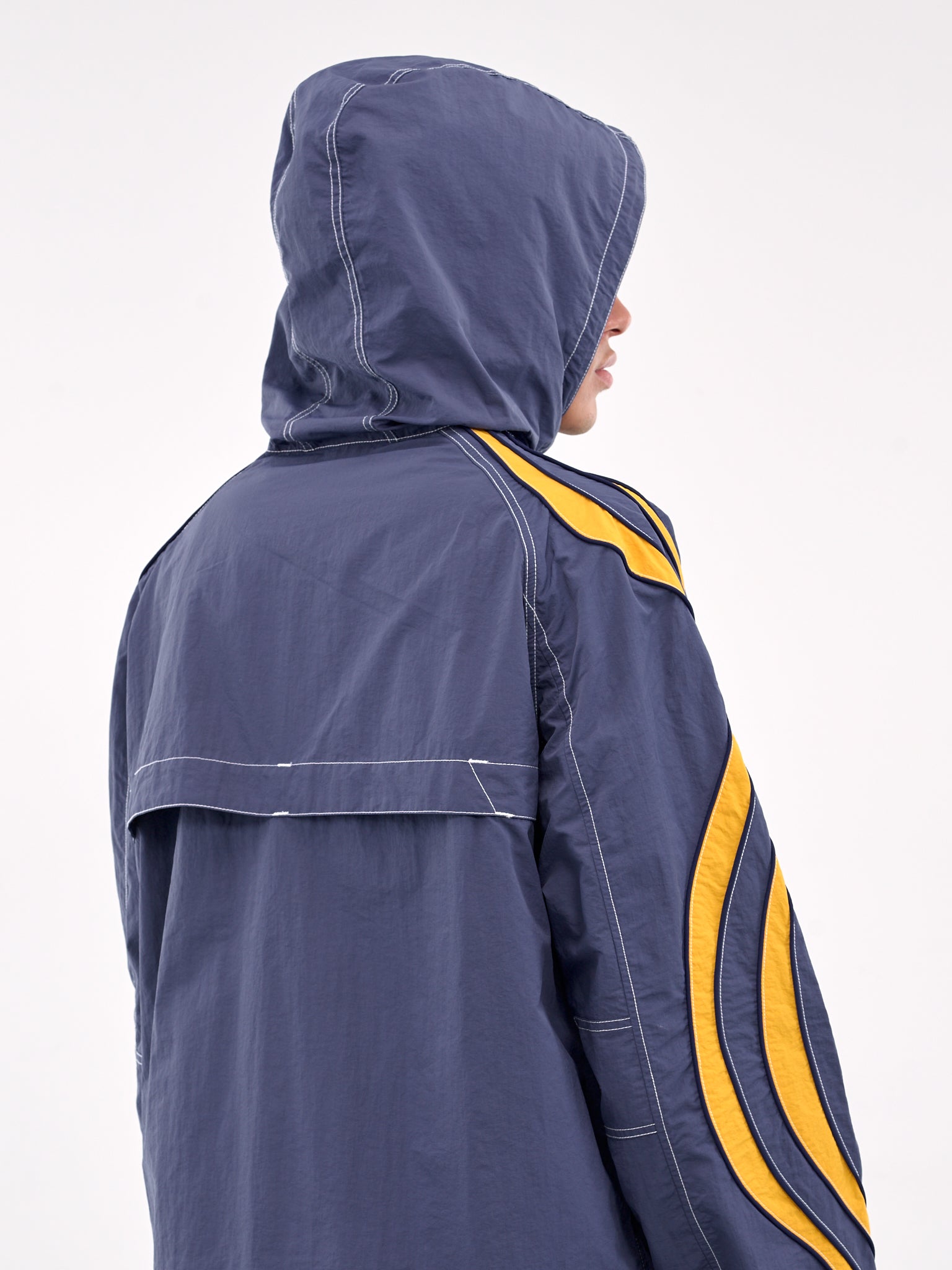 Zip-Up Hooded Jacket (ERL10J025-NAVY)