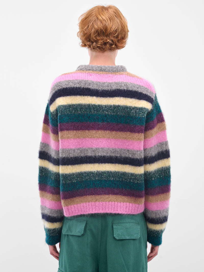 Multi-Color Stripe Alpaca Sweater (ERL11N002-MULTI)