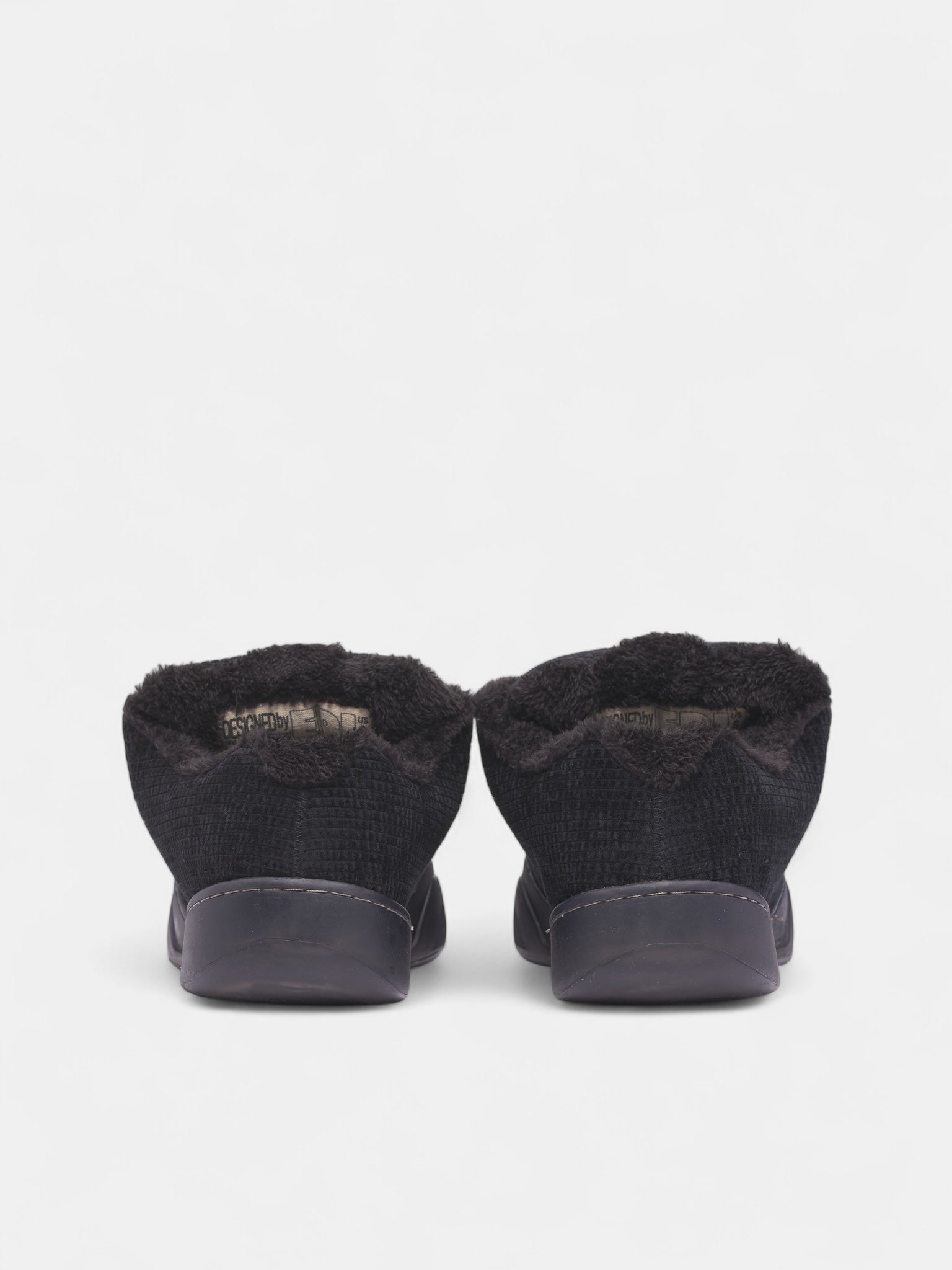 Black Corduroy Skater Vamp Sneakers (ERL11SH01-PIRATE-BLACK)