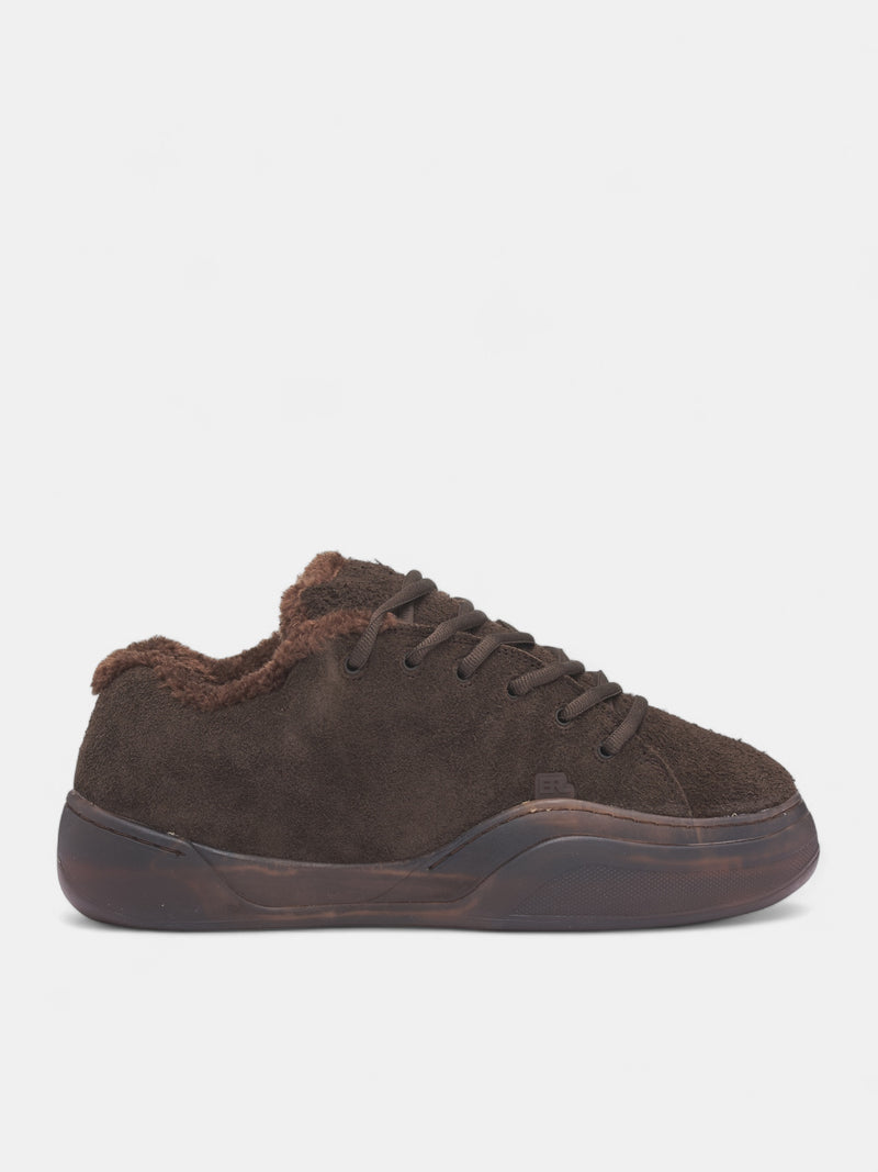Brown Suede Skater Vamp Sneakers (ERL11SH02-MUD)
