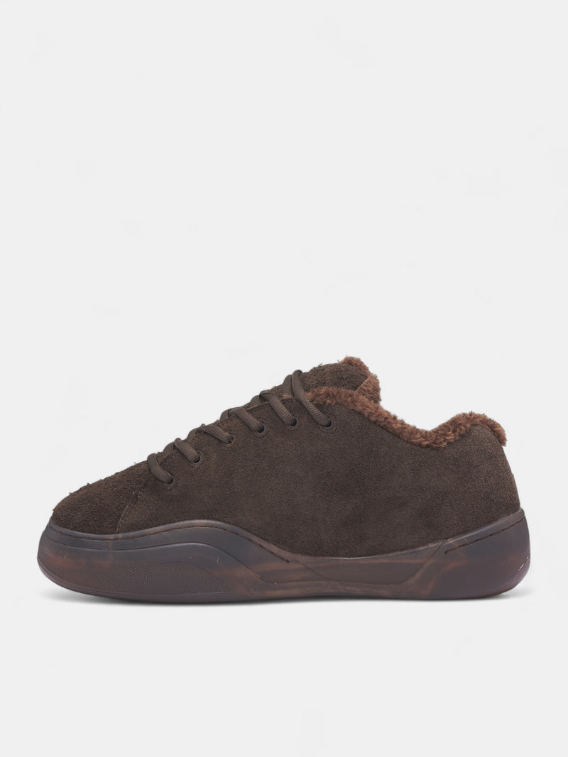 Brown Suede Skater Vamp Sneakers (ERL11SH02-MUD)