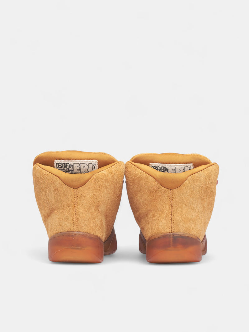 Orange Suede Mid Skater Sneakers (ERL11SH05-NATURAL)