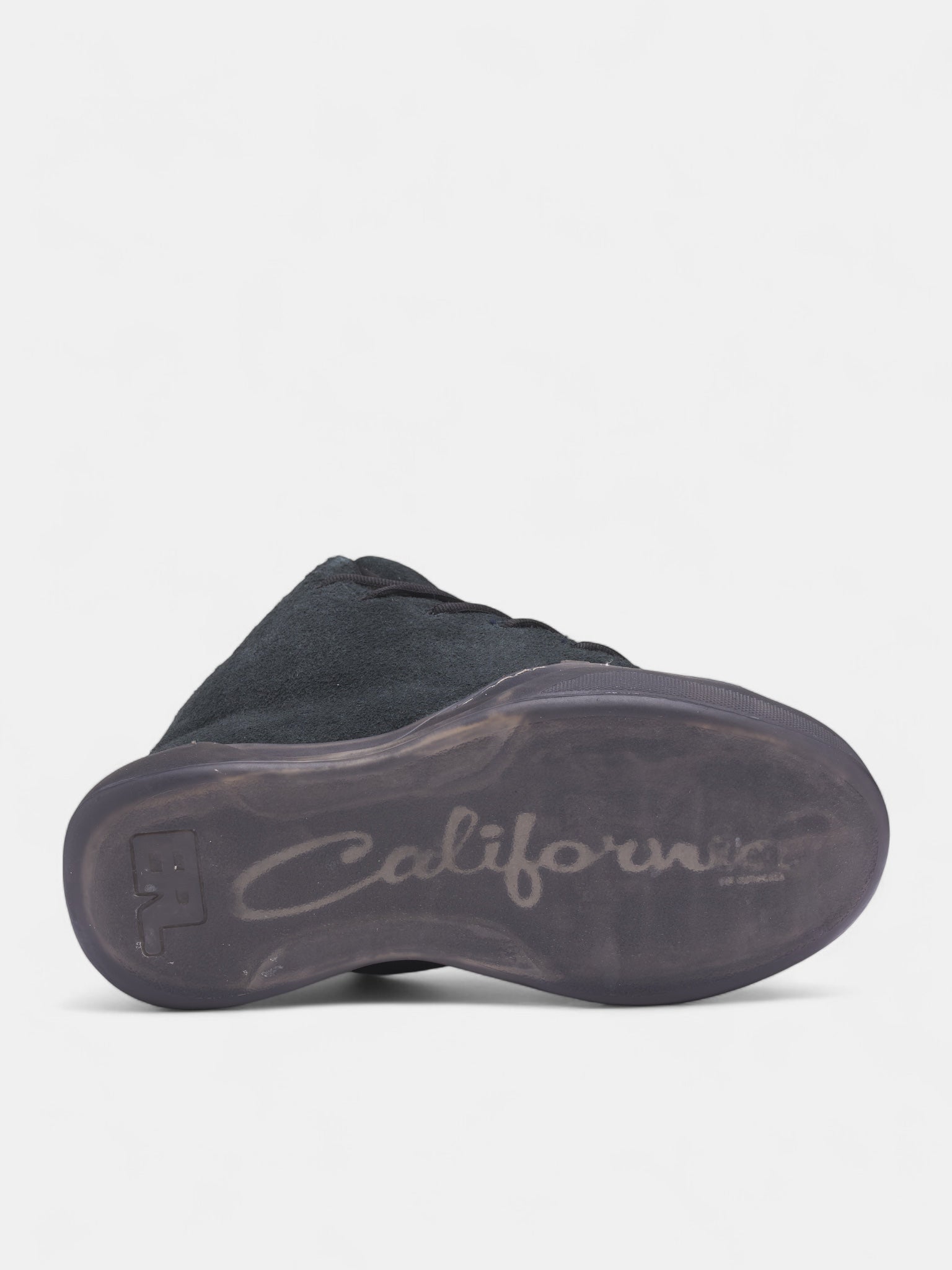 Black Suede Mid Skater Sneakers (ERL11SH05-PIRATE-BLACK)