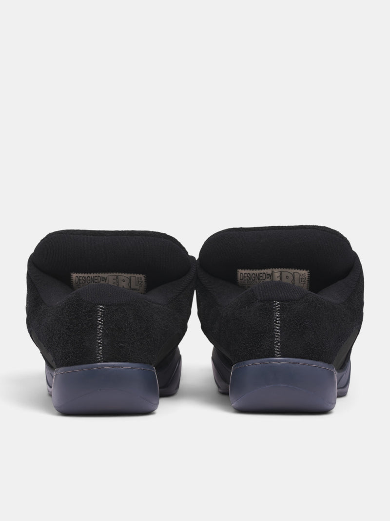 Black Quad Vamp Suede Sneakers (ERL13SH41-BLACK)