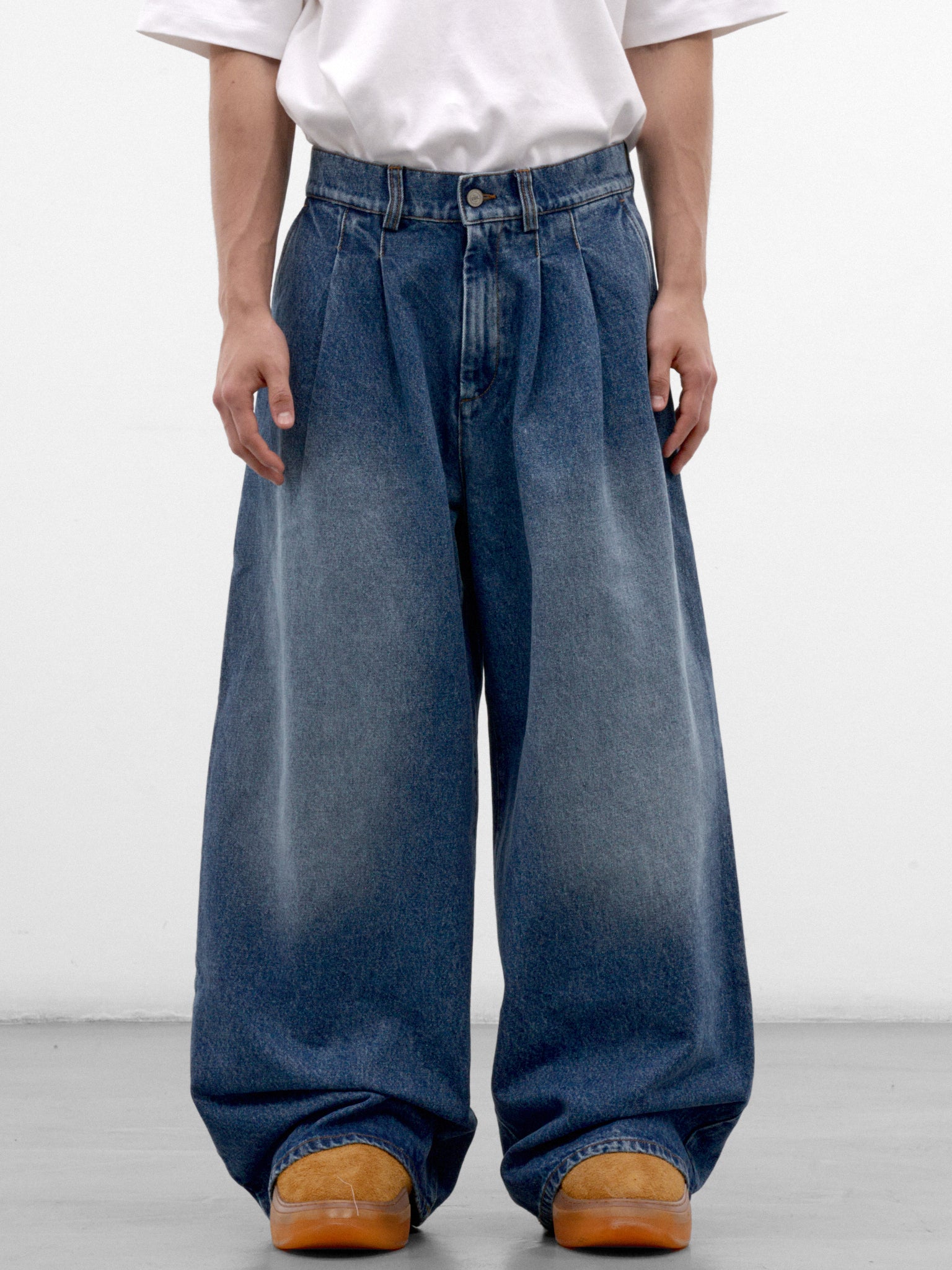 Blue Denim Wide Jeans (ERL13P014-2-BLUE)