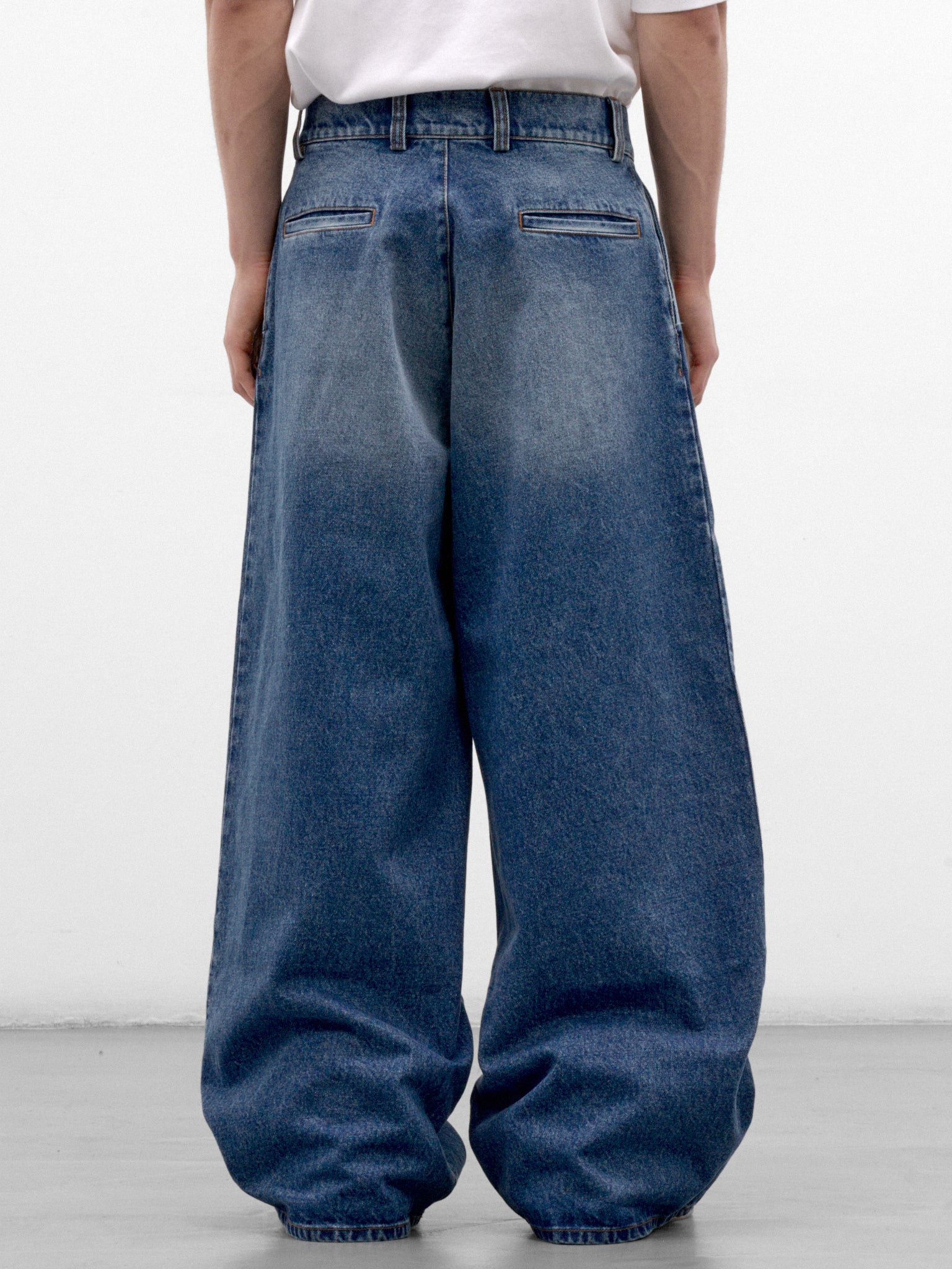 Blue Denim Wide Jeans (ERL13P014-2-BLUE)