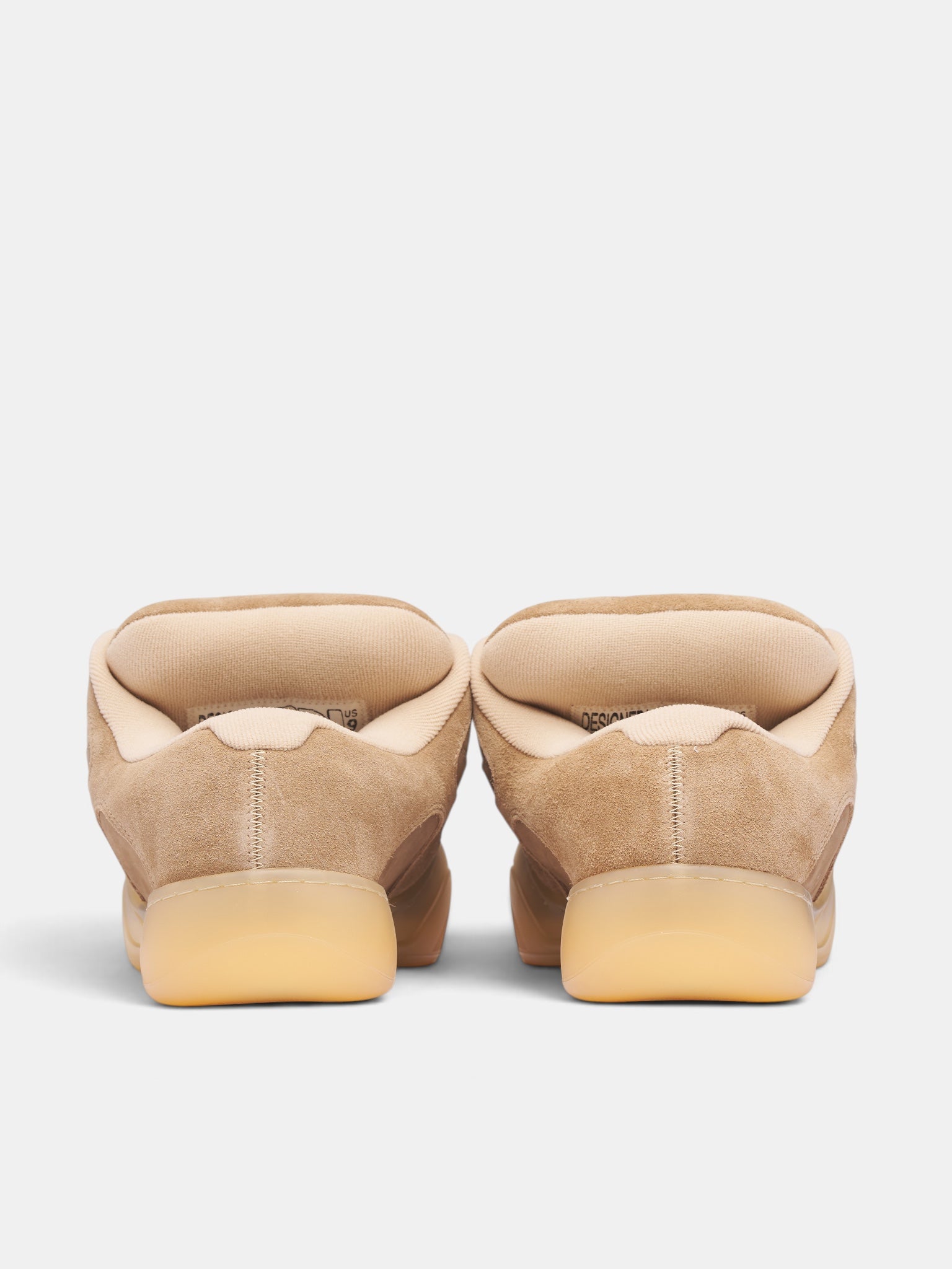 Beige Quad Vamp Suede Sneakers (ERL13SH41-BEIGE)