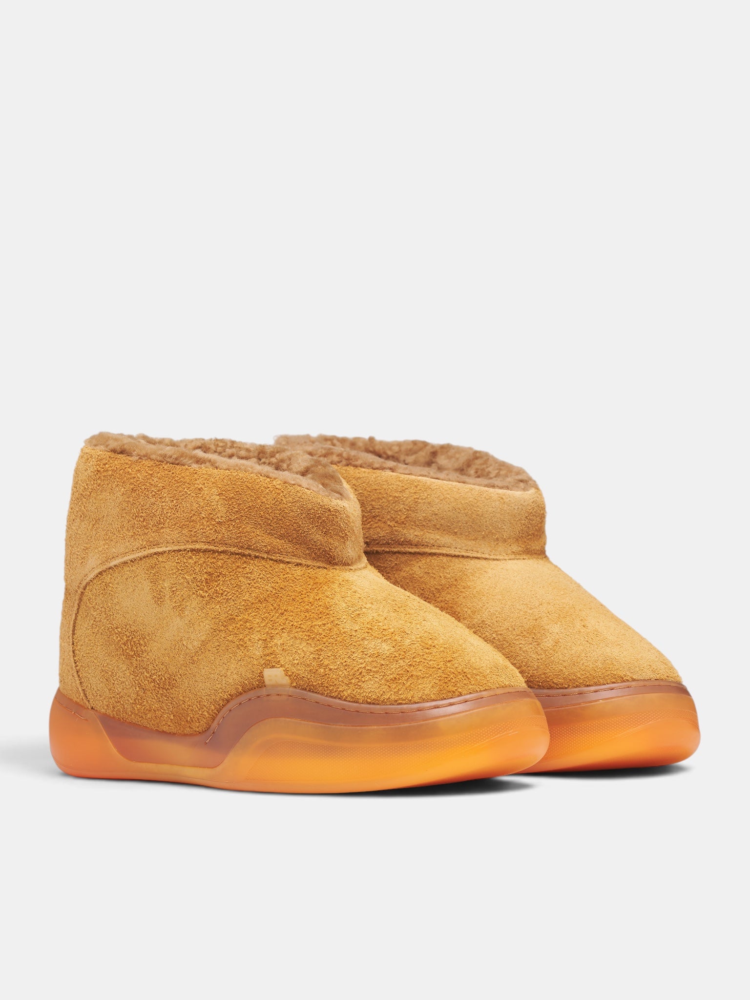 Natural Suede Vamp Low Boots (ERL13SH42-NATURAL)