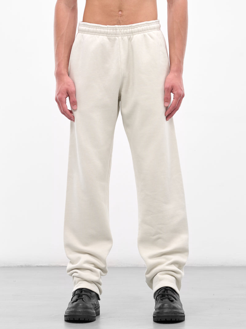 White Relaxed Straight Leg Sweatpants (ES2204-RICE)